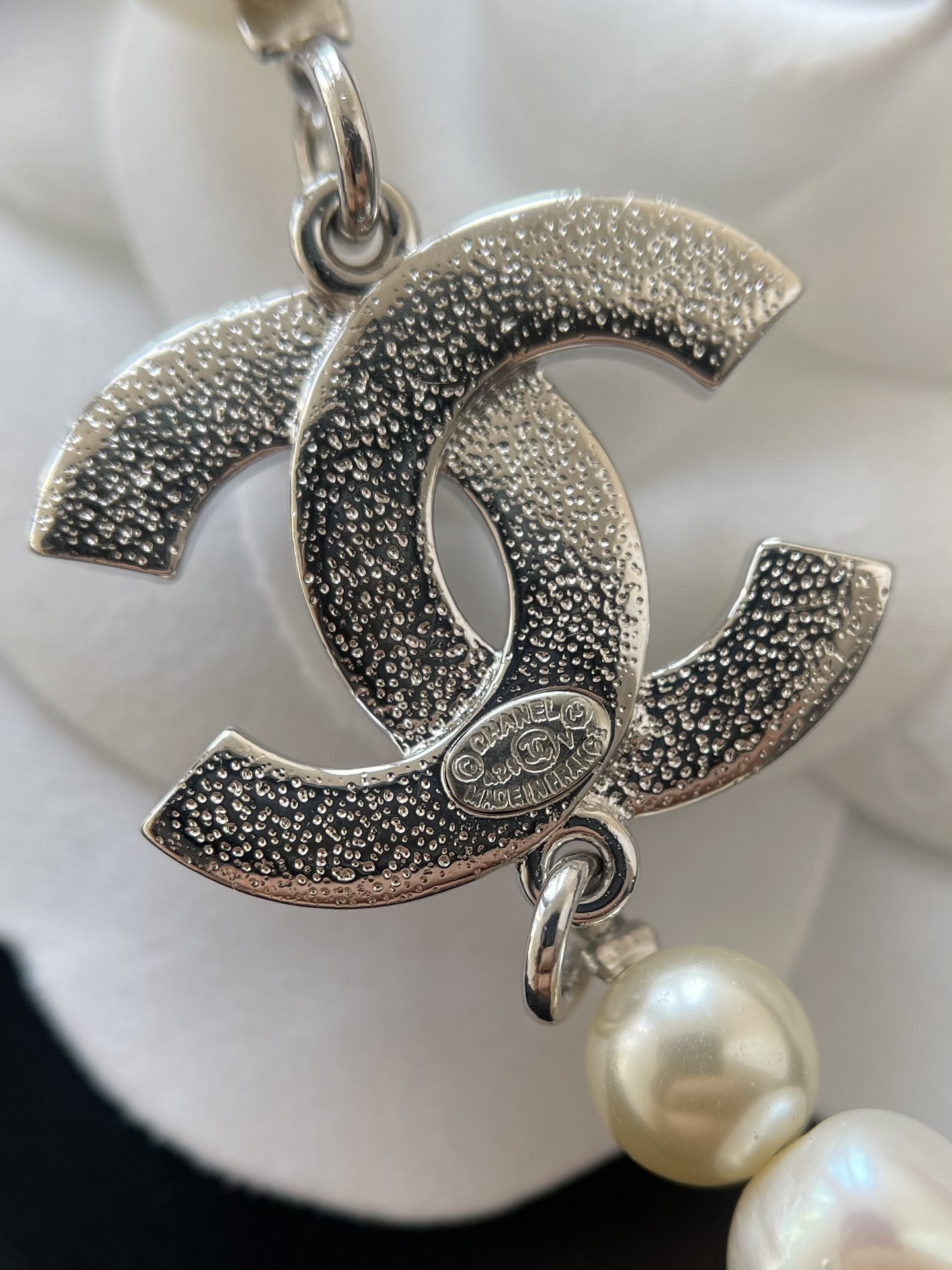 Luxury Pearl Tassel Necklace & Waist Belt with Crystal Accents