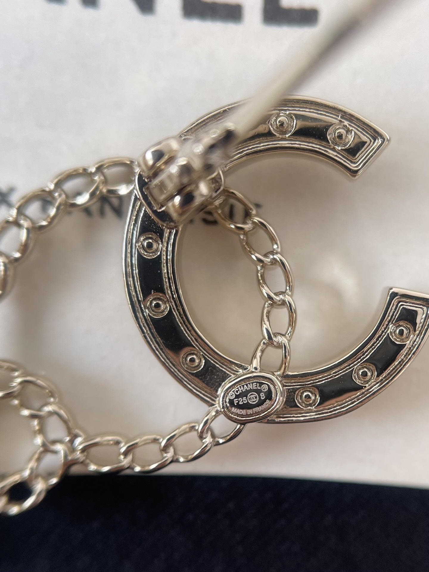 Chanel Crystal CC Interlocking Chain Brooch - Gold-Tone Luxury