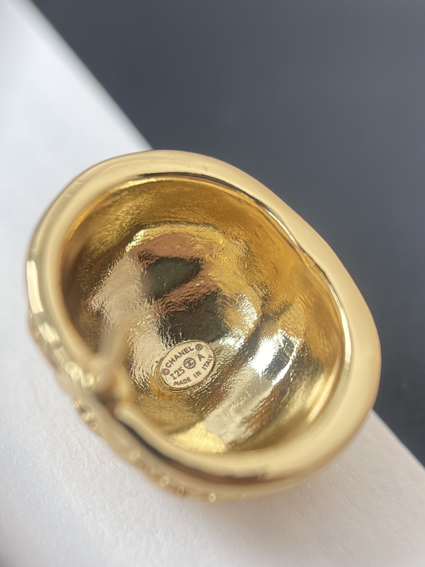 Chanel 2024/25 Métiers d'art Gold-Tone Metal Button Stud Earrings