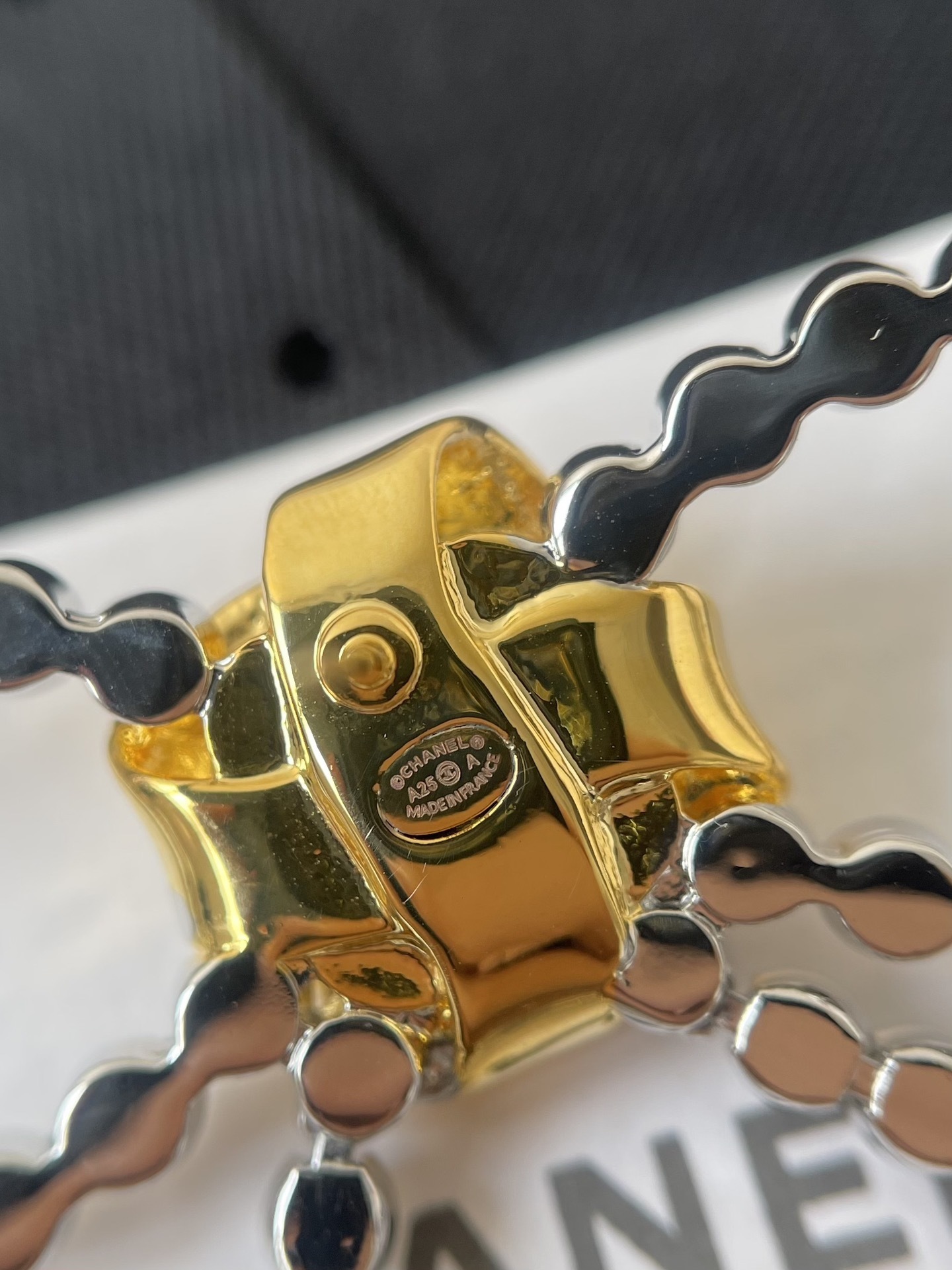 Luxury Crystal Ribbon Bow Dangle Earrings - Gold & Silver Tone