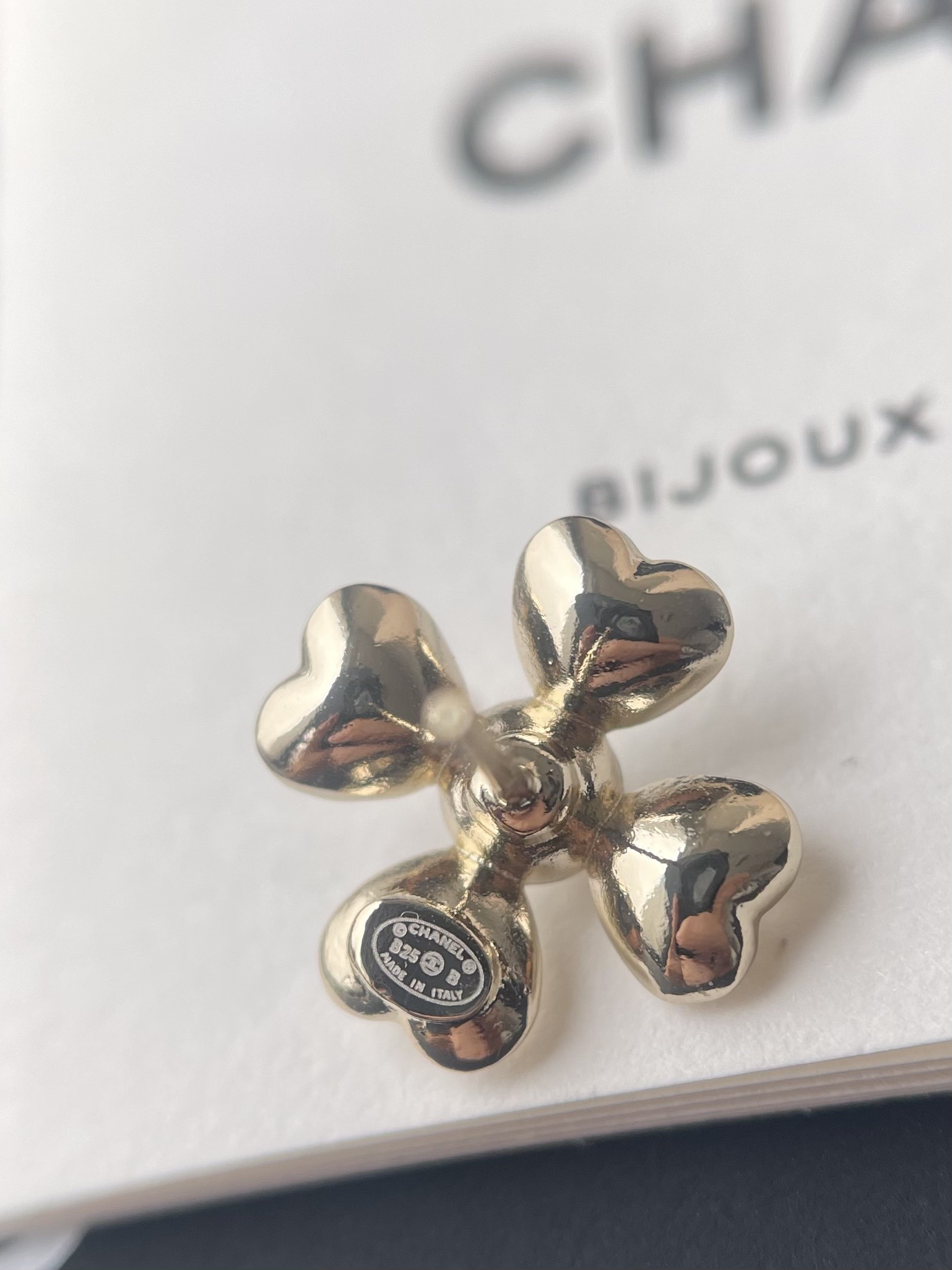 Chanel Gold Crystal & Pearl CC Logo Stud Earrings Set (3 Pieces)