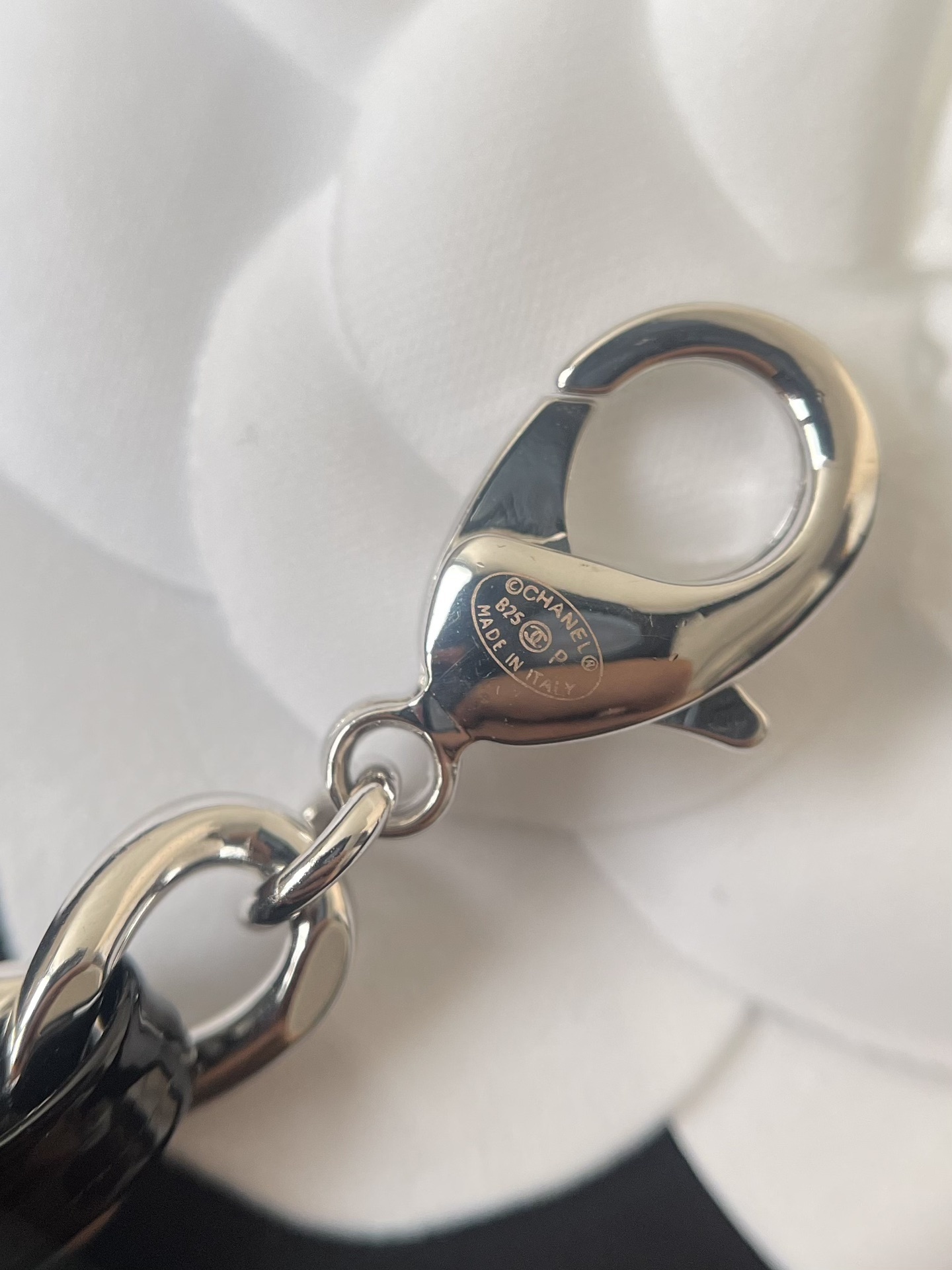 Elegant Silver CC Logo Waist Chain Belt - Designer Fashion Accessory