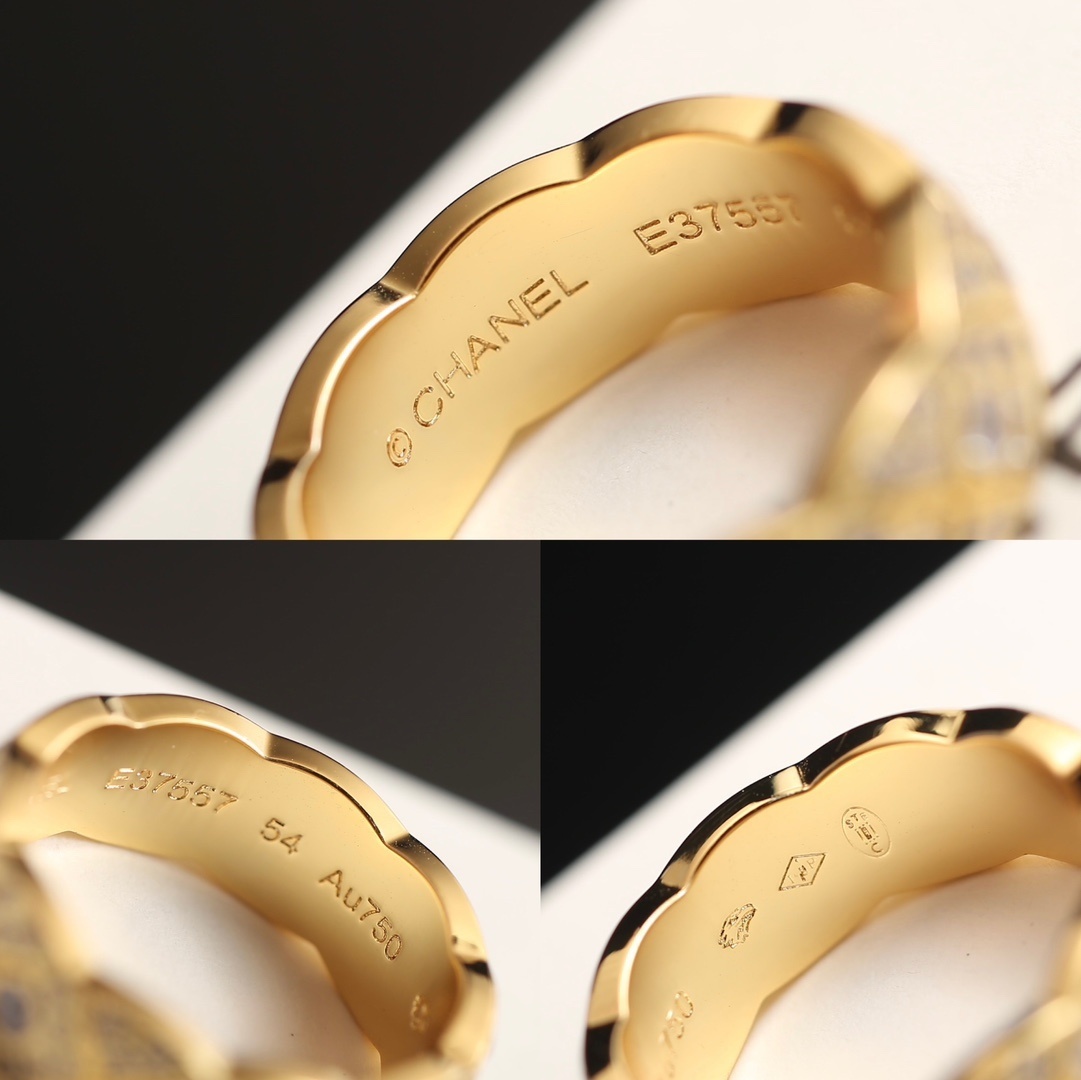 Luxury Quilted Diamond Ring - Elegant Eternity Band for Women