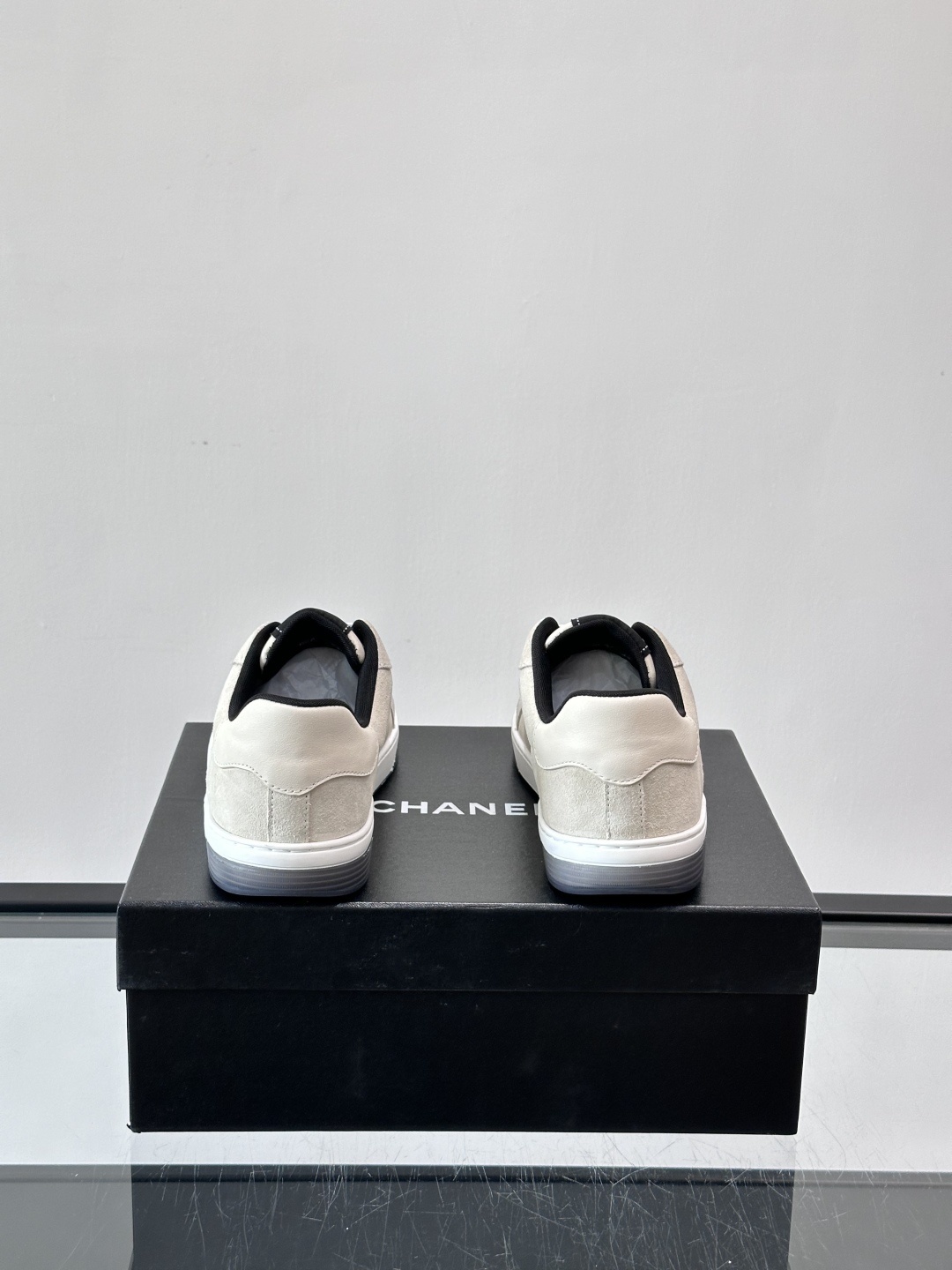 Chanel Luxury Beige Suede Low-Top Sneakers with CC Logo