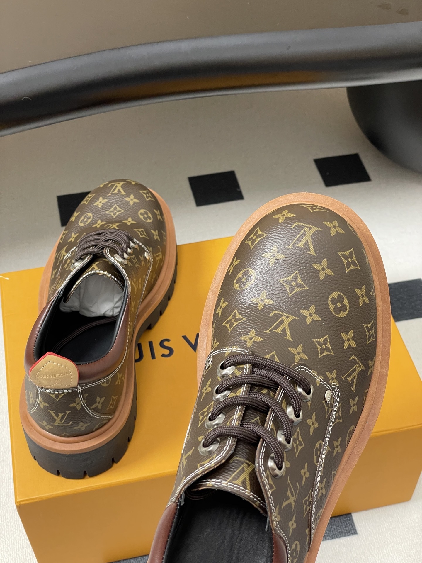 Louis Vuitton LV Checker Derby - Monogram Canvas Platform Shoes