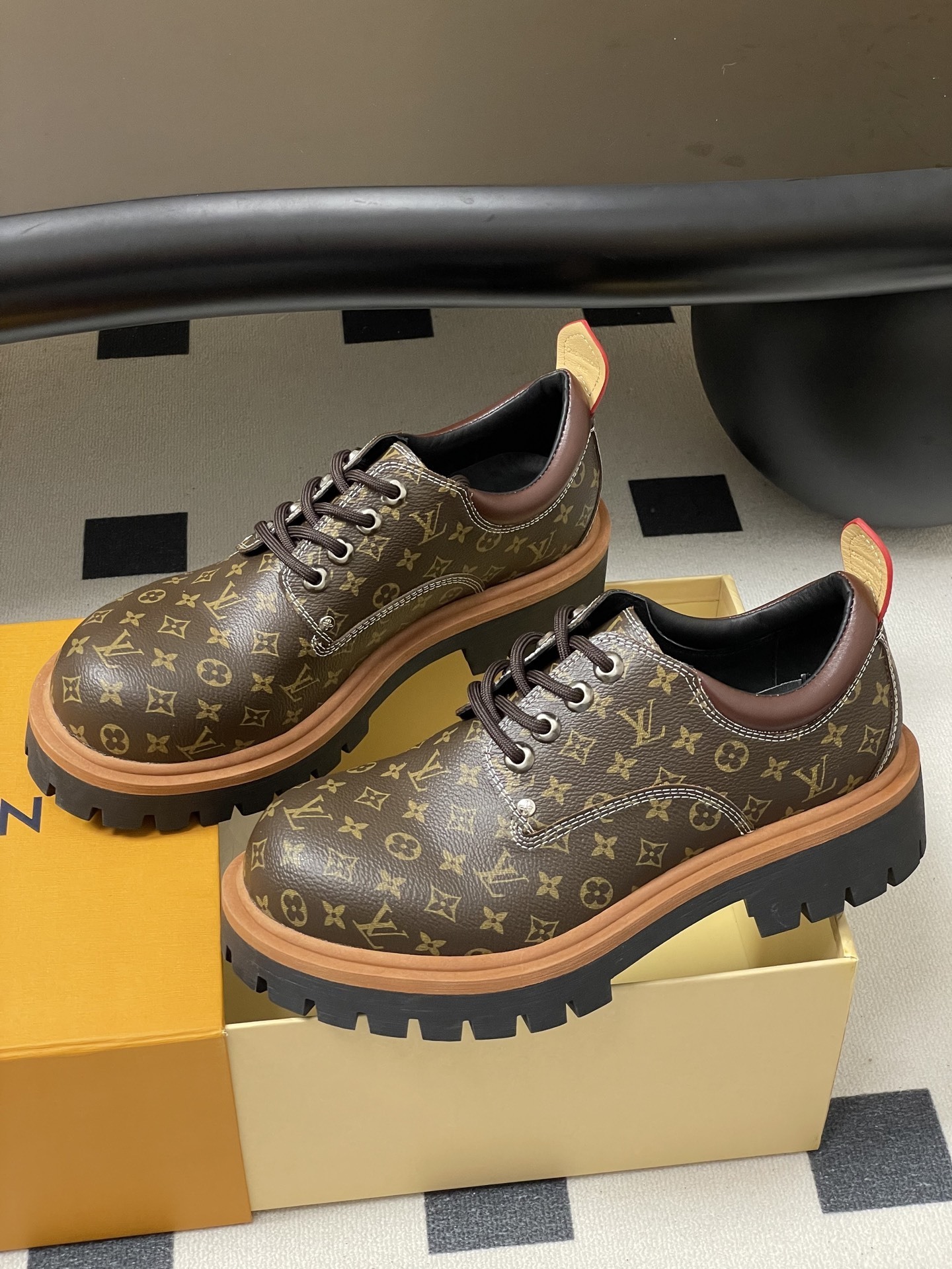 Louis Vuitton LV Checker Derby - Monogram Canvas Platform Shoes