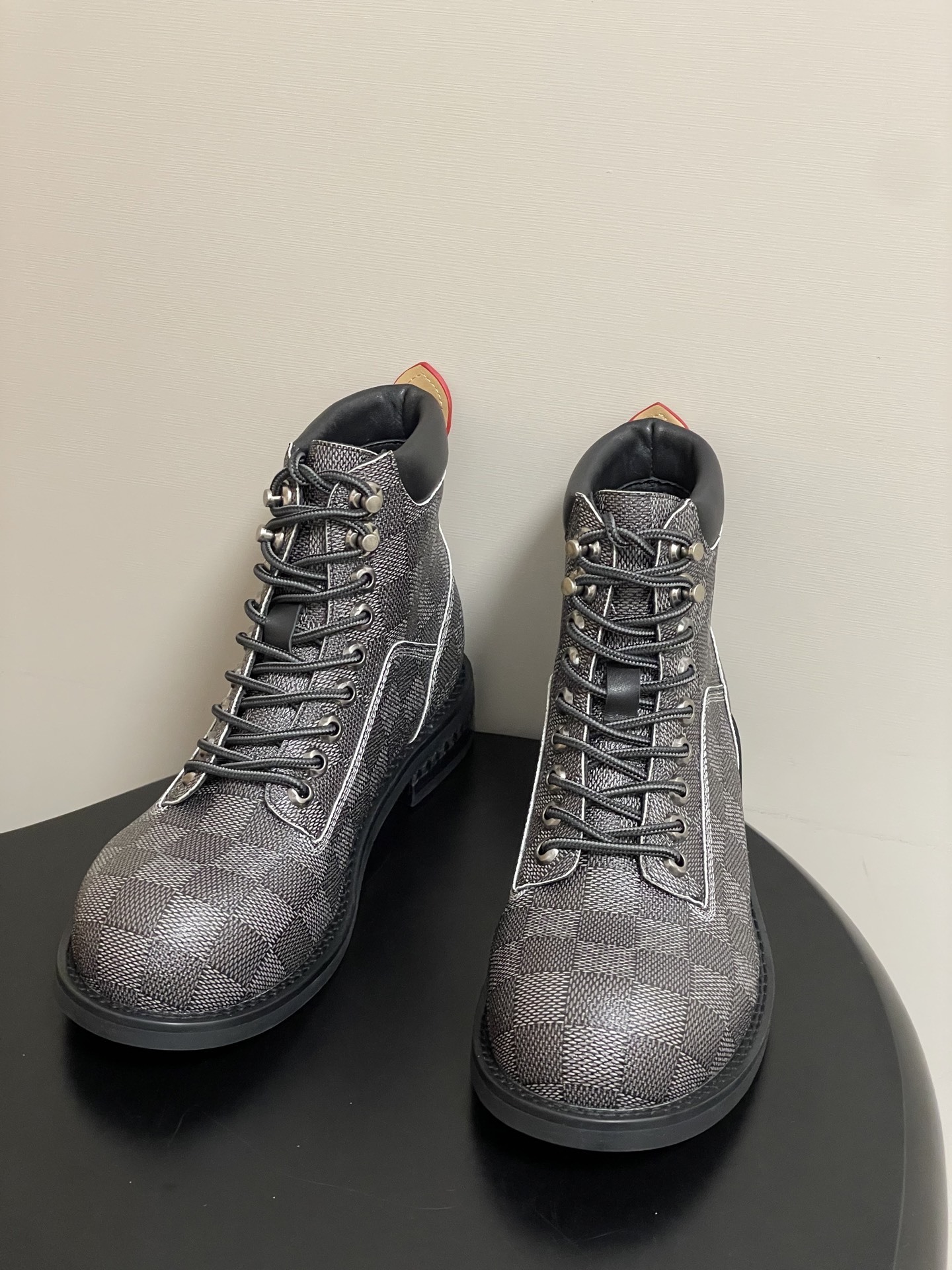 Louis Vuitton Damier Graphite Ranger Boots - Luxury Men's Footwear