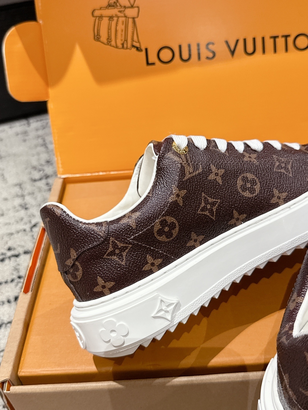 Louis Vuitton Monogram Canvas Sneakers - Classic Luxury Low-Tops
