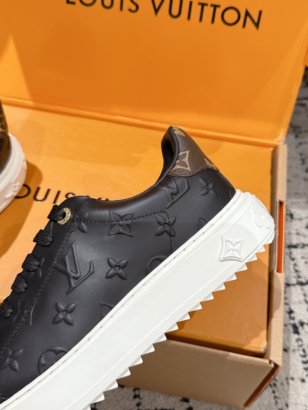 Louis Vuitton Frontrow Sneakers in Black Monogram Leather