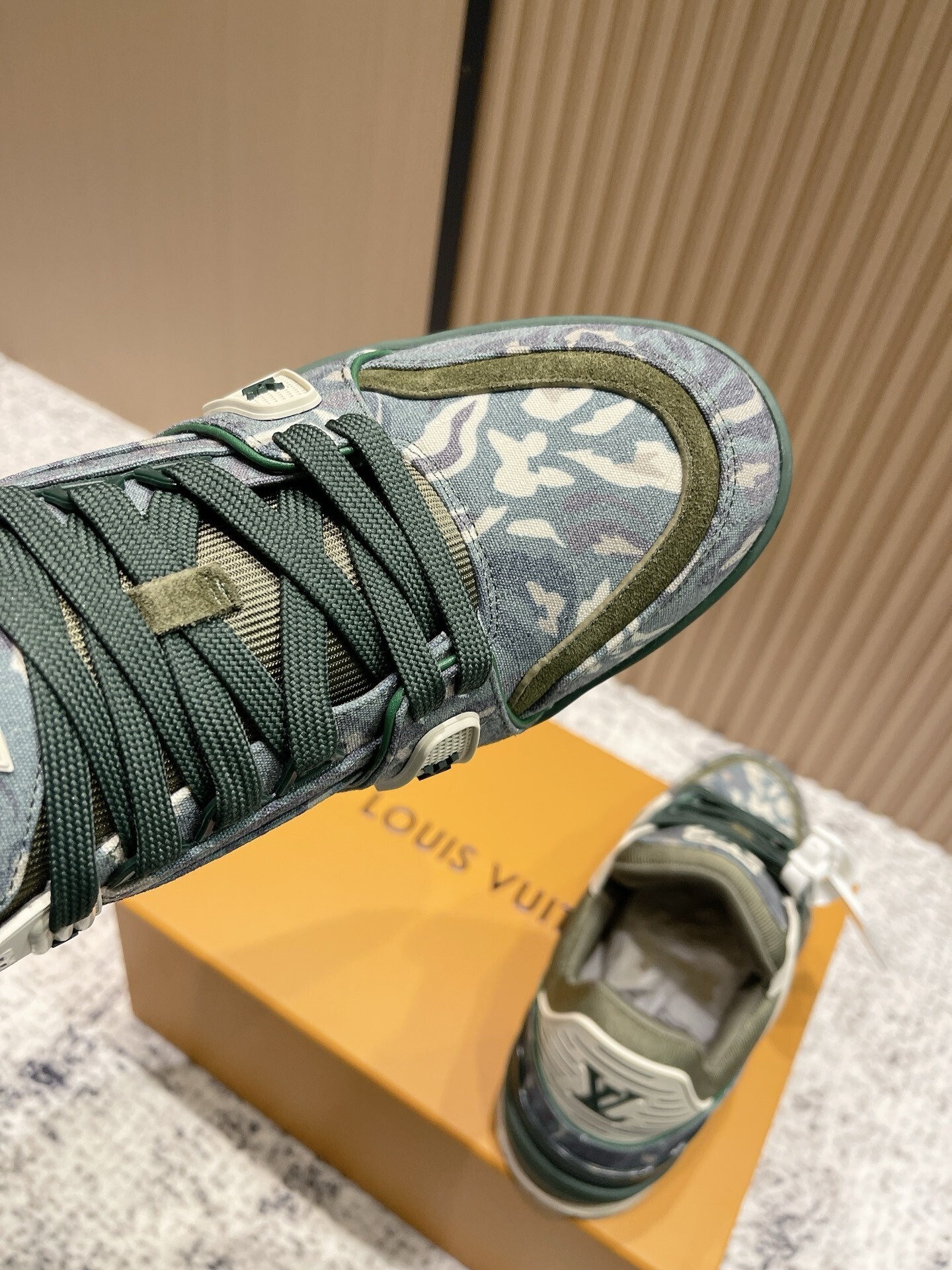 Louis Vuitton LV Trainer Sneakers - Camouflage Green Edition