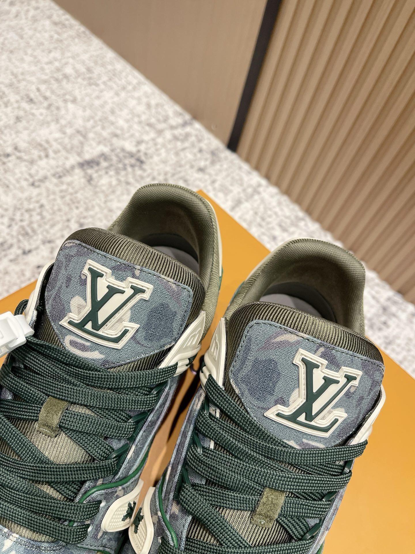 Louis Vuitton LV Trainer Sneakers - Camouflage Green Edition