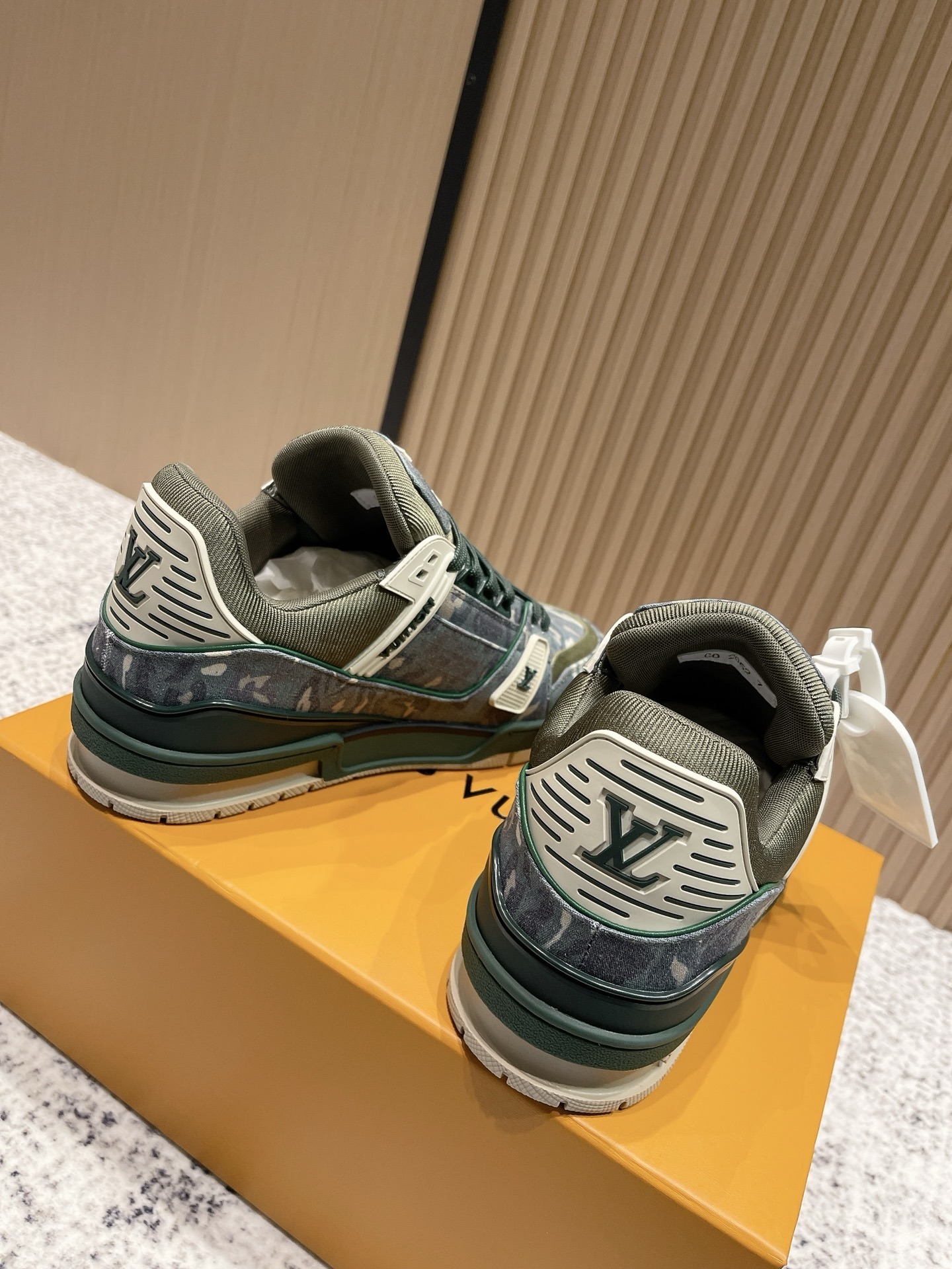 Louis Vuitton LV Trainer Sneakers - Camouflage Green Edition