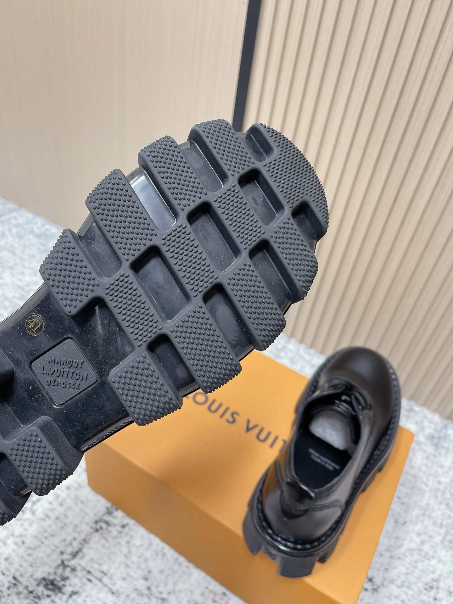 Luxury Men's Black Leather Chunky Derby Shoes - Designer Style