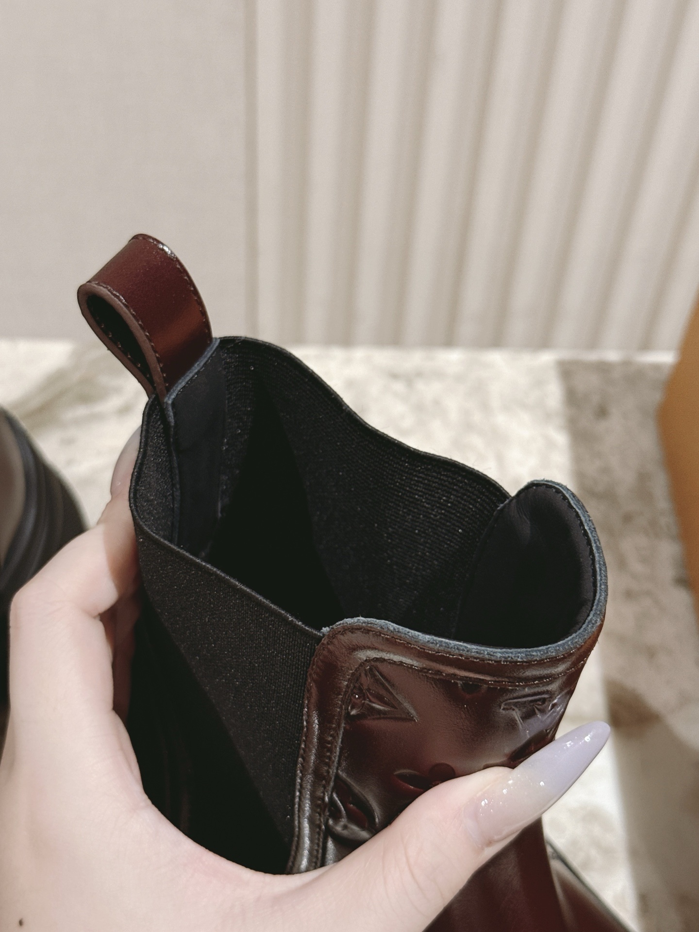 Louis Vuitton Burgundy Leather Territory Flat Ankle Boots