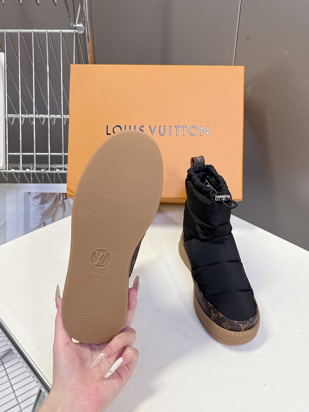 Louis Vuitton Pillow Comfort Ankle Boots Black Monogram