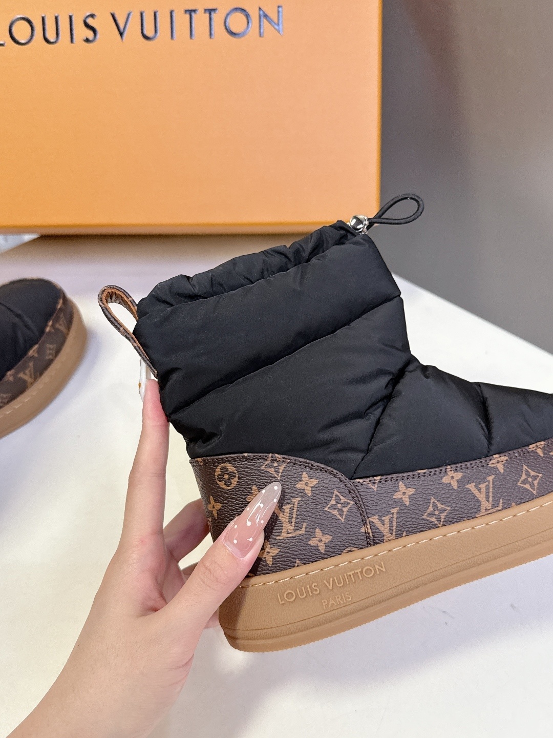 Louis Vuitton Pillow Comfort Ankle Boots Black Monogram