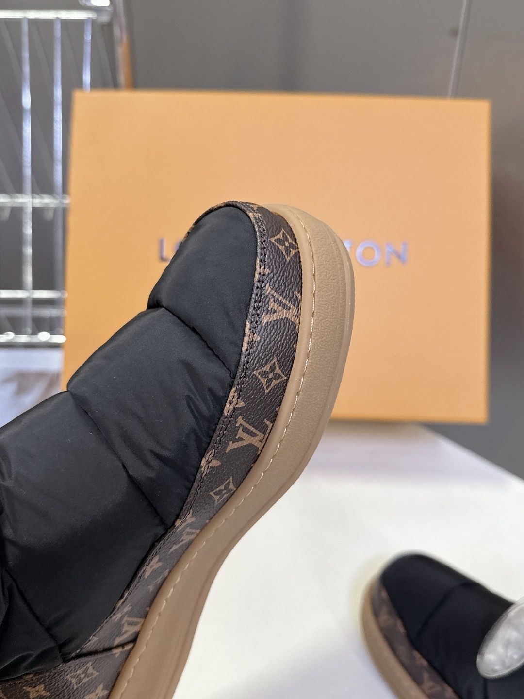 Louis Vuitton Pillow Comfort Ankle Boots Black Monogram