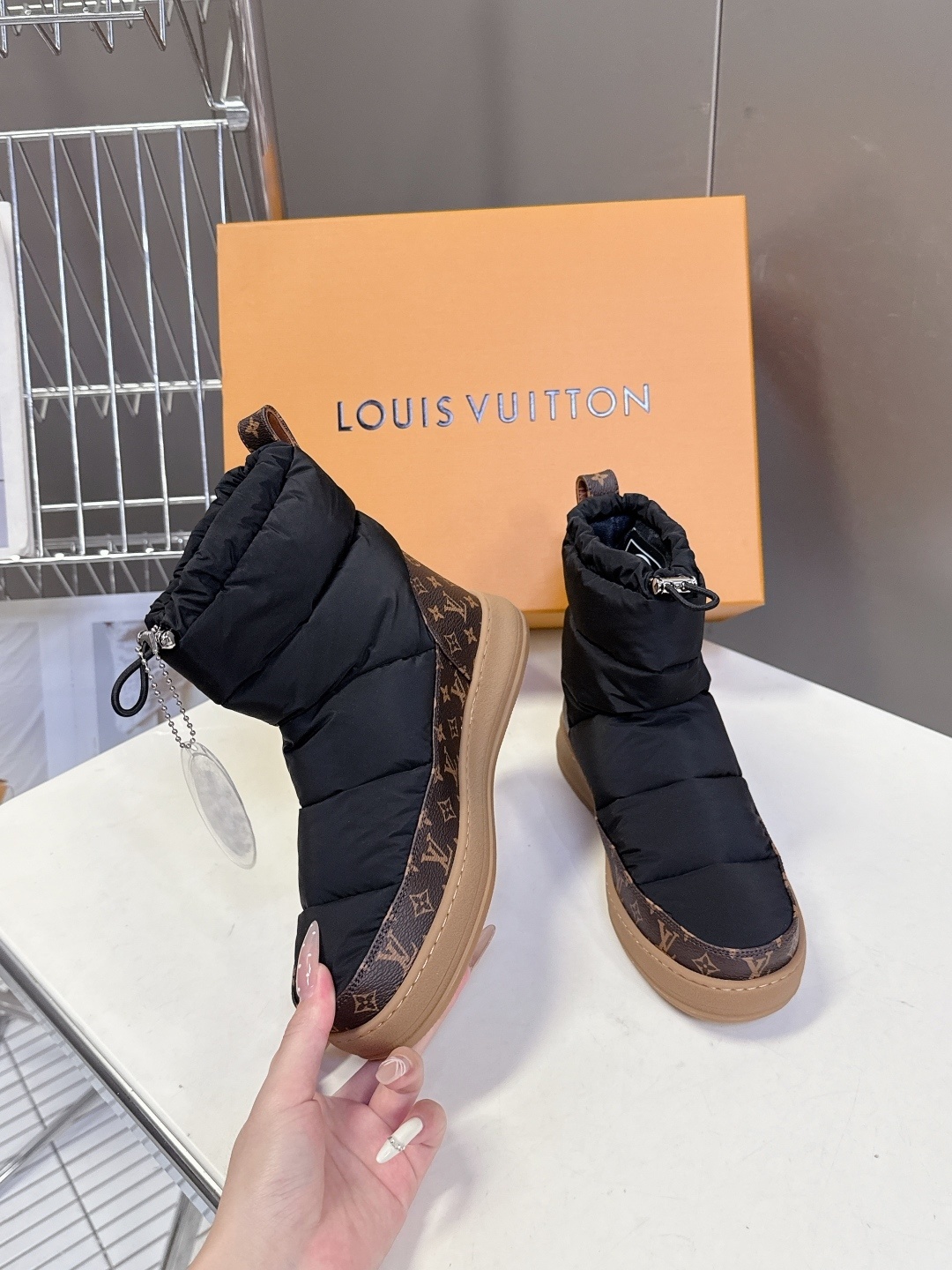 Louis Vuitton Pillow Comfort Ankle Boots Black Monogram