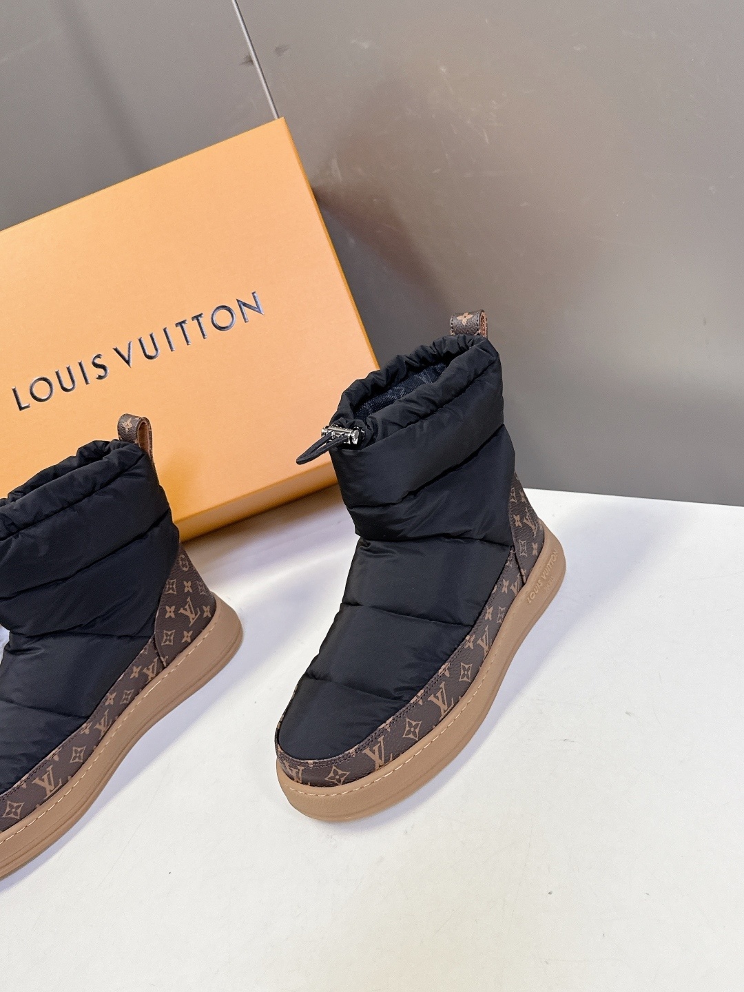 Louis Vuitton Pillow Comfort Ankle Boots Black Monogram