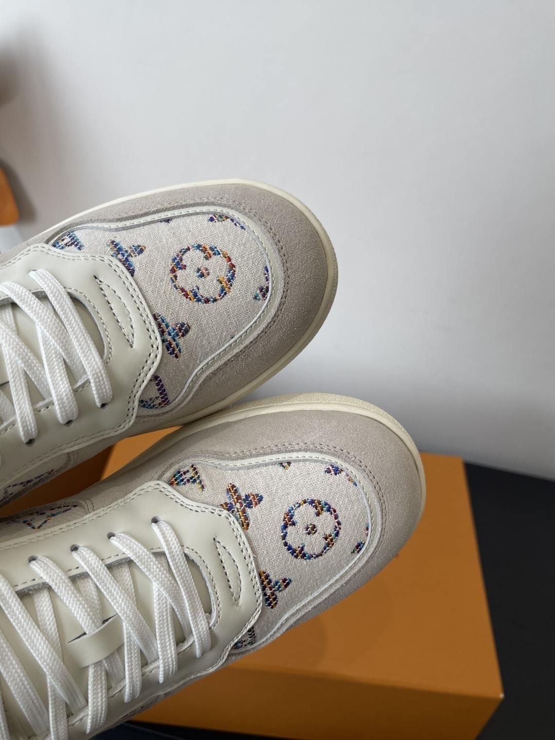 Louis Vuitton Shearling Lined Monogram Sneakers Luxury Winter Shoes