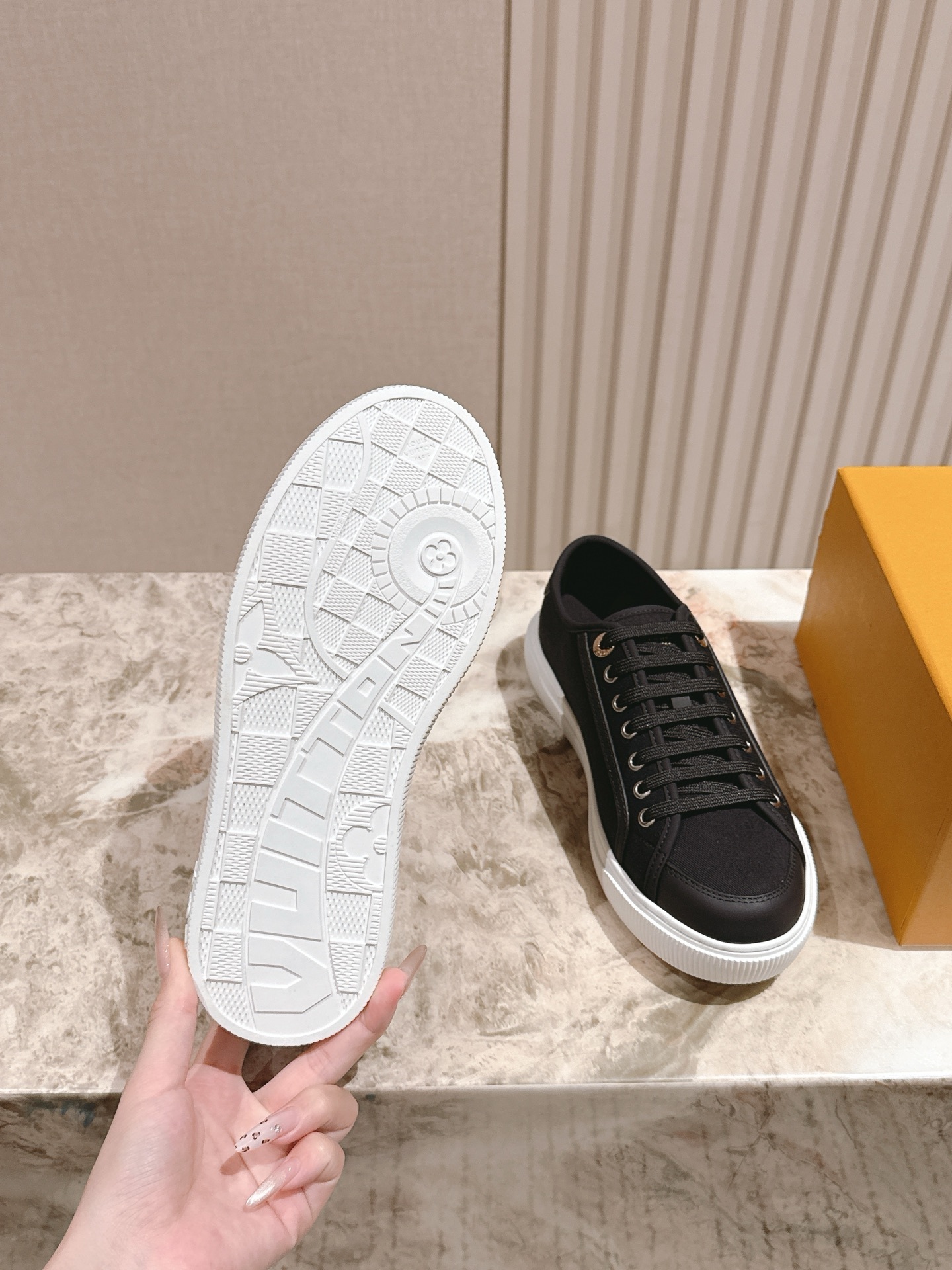Louis Vuitton Stellar Low-Top Sneakers - Premium Black & White