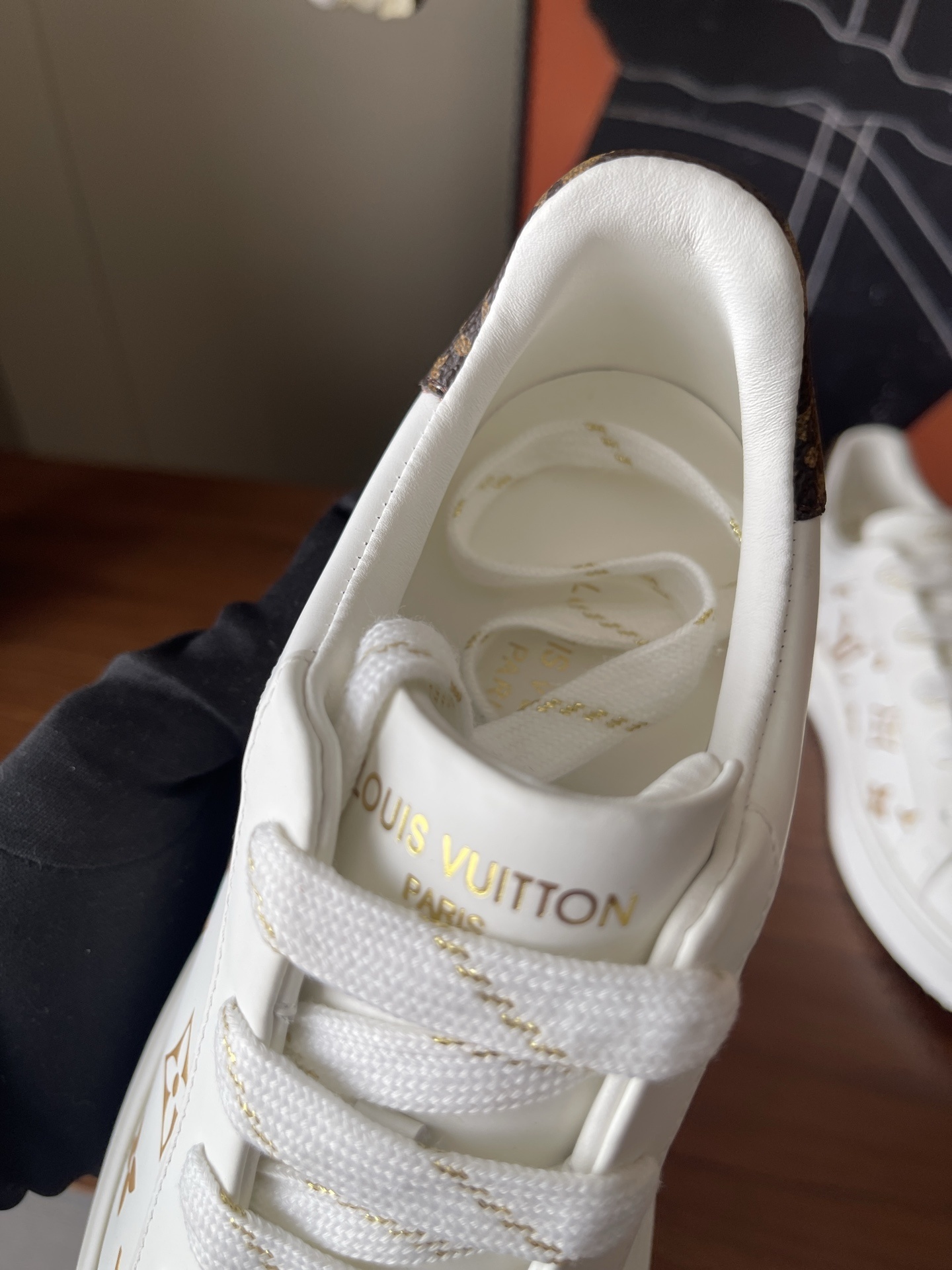 Louis Vuitton Time Out Sneakers - White Monogram Leather