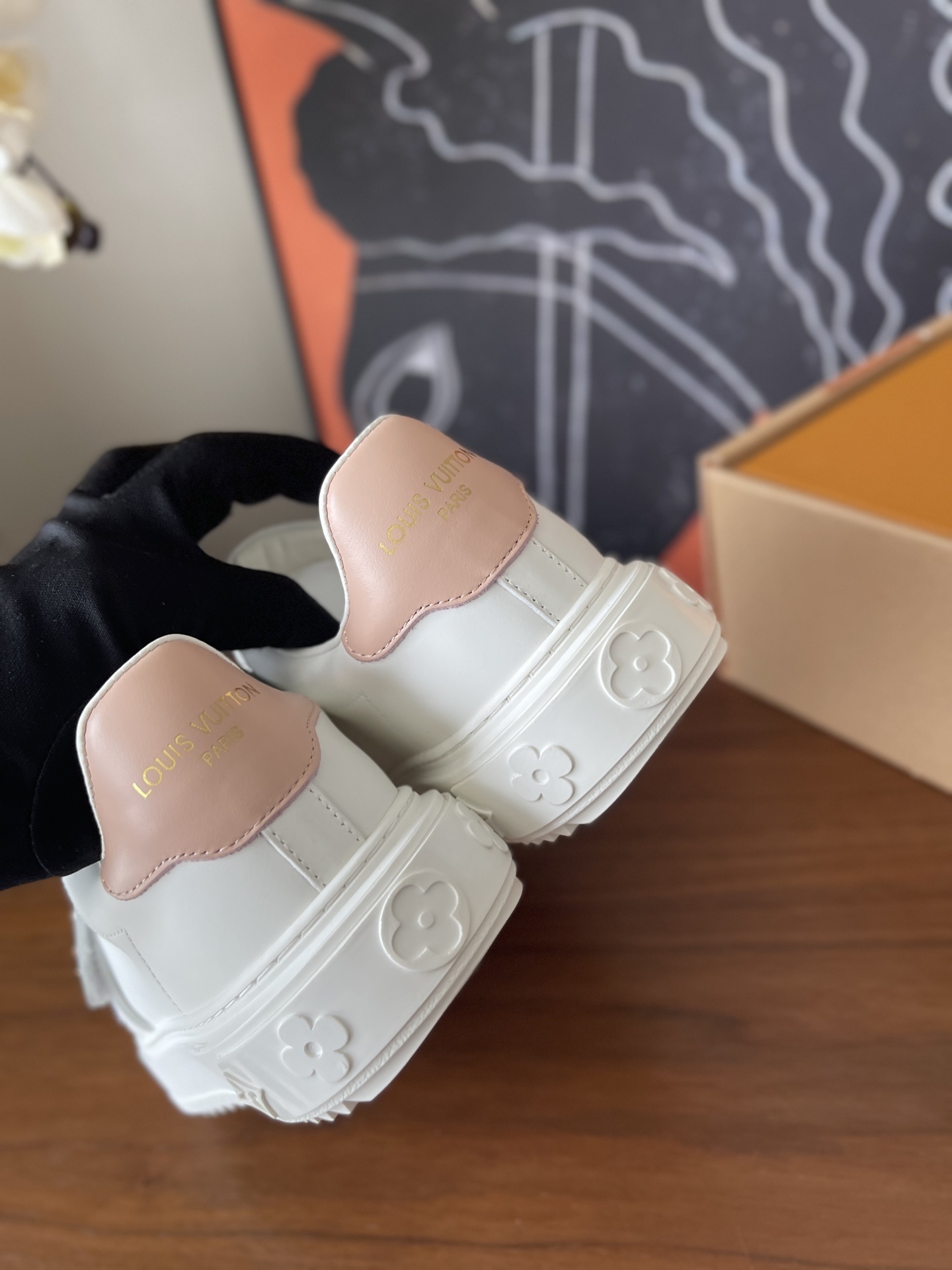 Louis Vuitton Frontrow Women's White Leather Sneakers with Charms