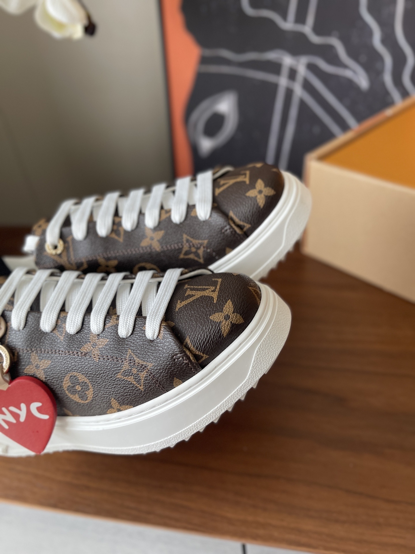 Louis Vuitton Time Out Monogram Sneakers - NYC Edition