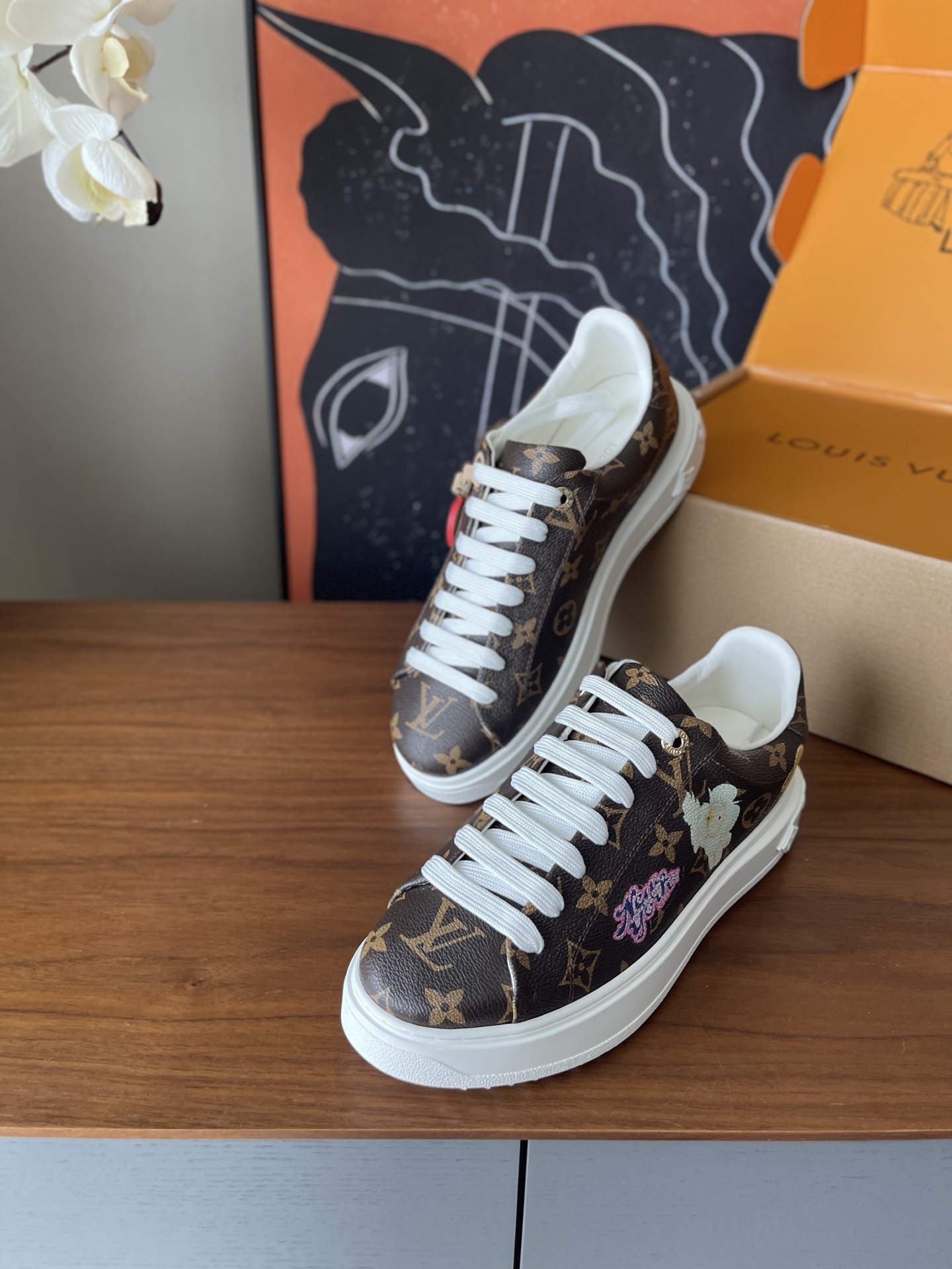 Louis Vuitton Time Out Monogram Sneakers - NYC Edition