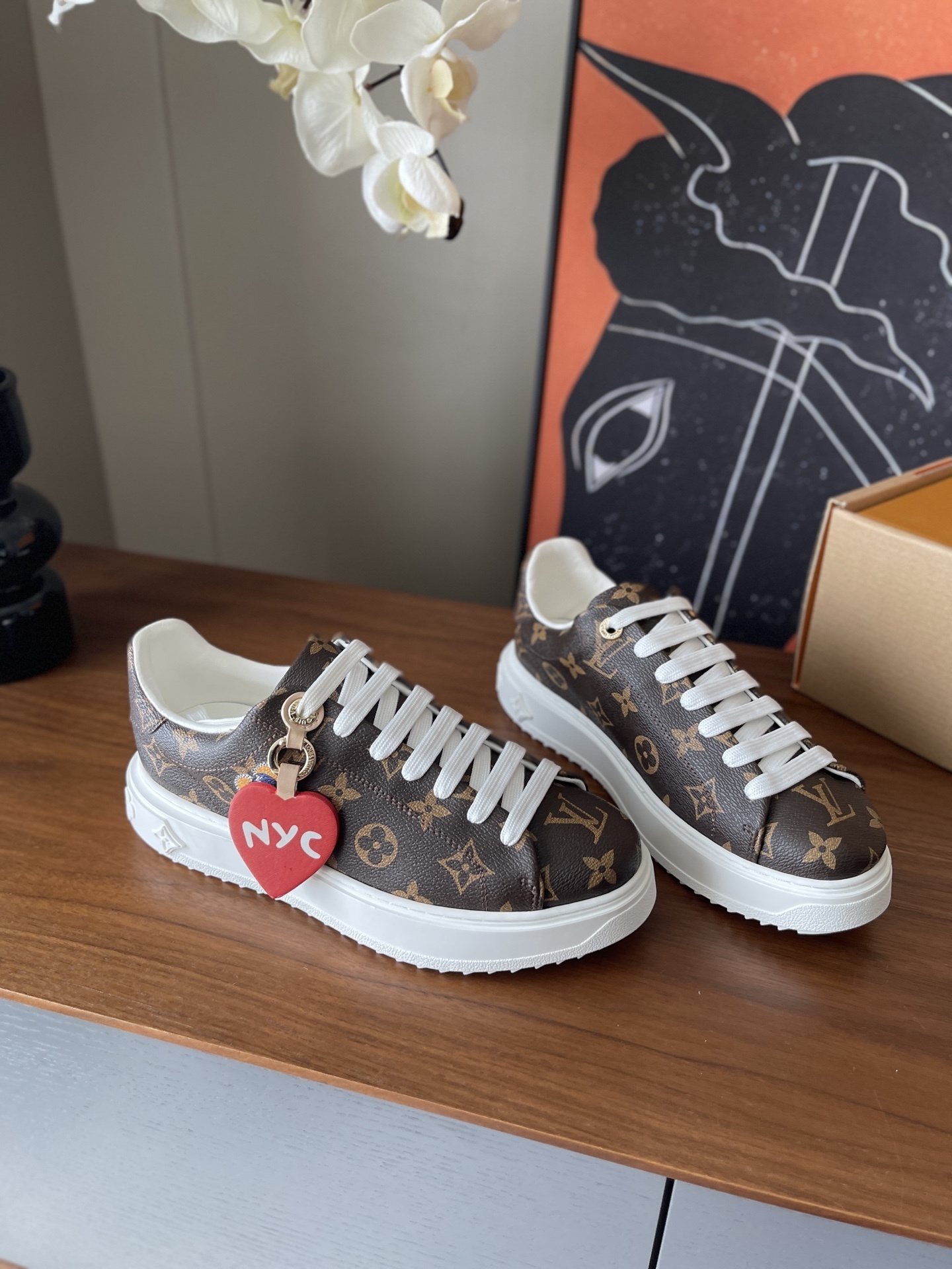 Louis Vuitton Time Out Monogram Sneakers - NYC Edition