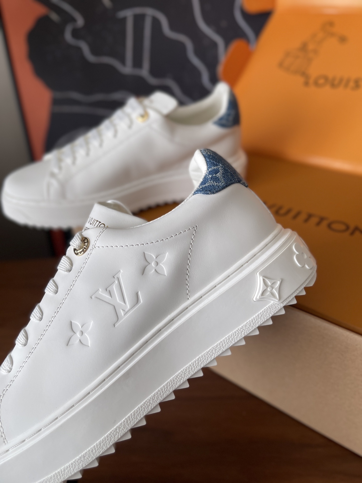 Louis Vuitton Time Out Sneaker White Leather for Women