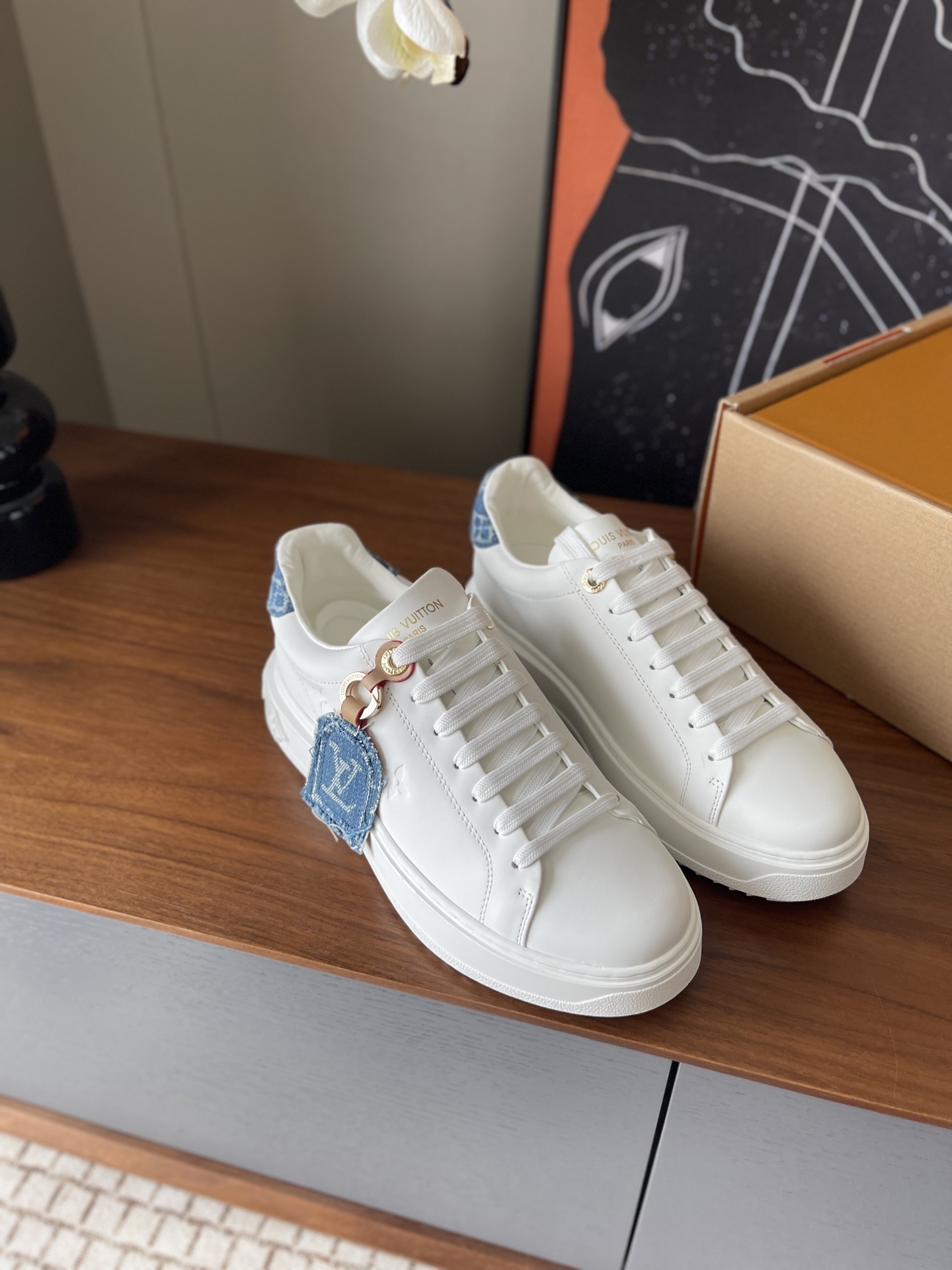 Louis Vuitton Time Out Sneaker White Leather for Women