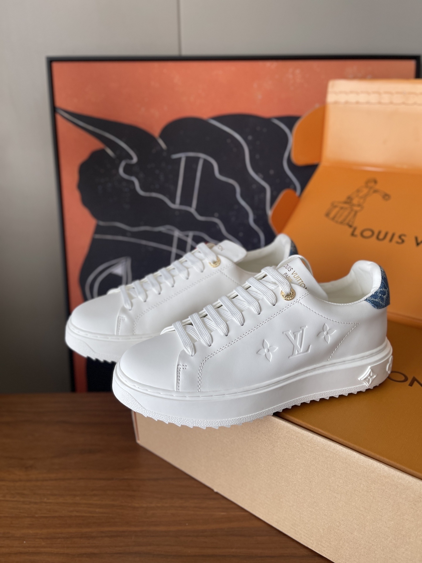 Louis Vuitton Time Out Sneaker White Leather for Women