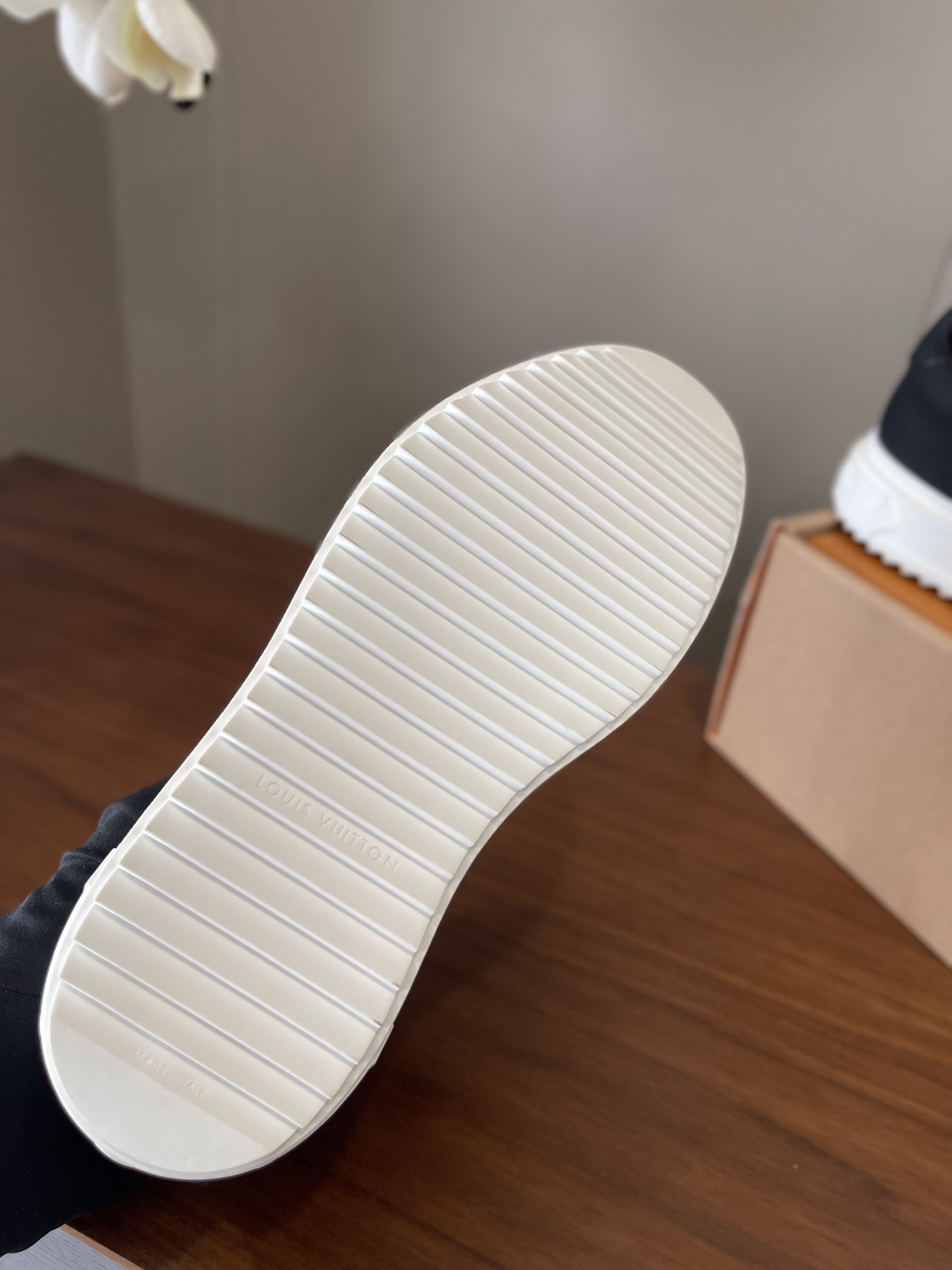 Louis Vuitton Time Out Monogram Sneakers with Flower Charms