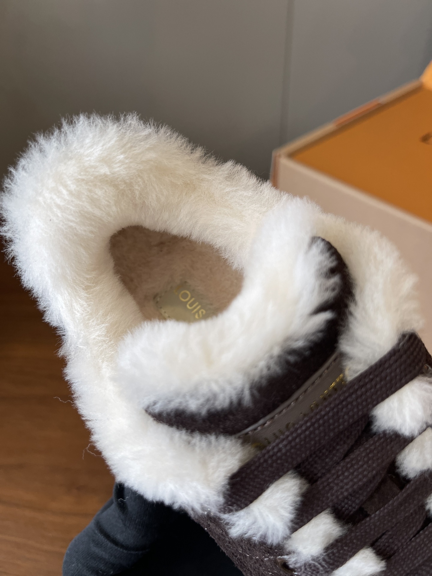 Louis Vuitton Time Out Sneaker Monogram Suede & Shearling