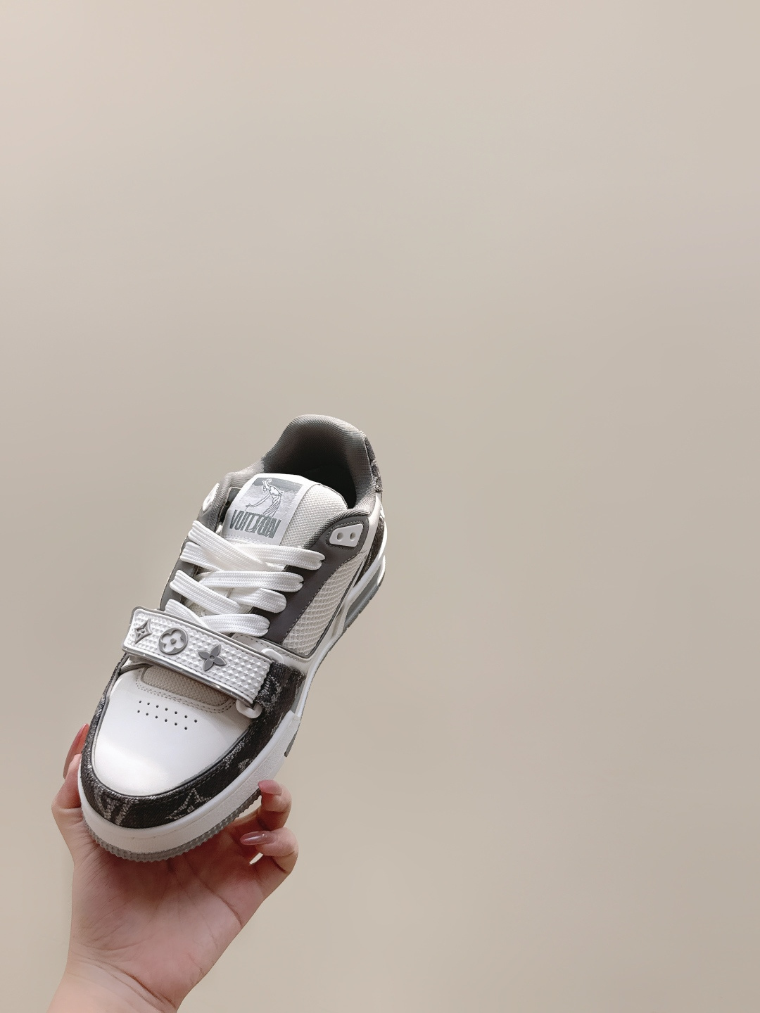 Louis Vuitton LV Trainer Sneaker - Grey & White Monogram Denim