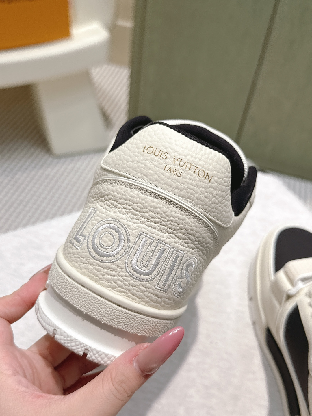 Louis Vuitton LV Trainer Maxi Sneakers - Black & White Luxury Leather