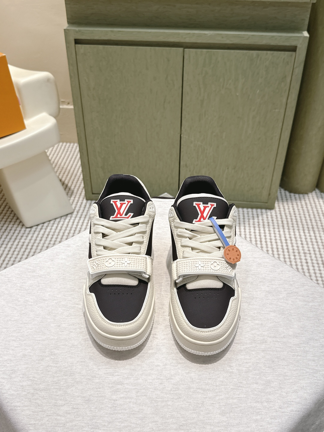 Louis Vuitton LV Trainer Maxi Sneakers – Black & White Luxury Leather