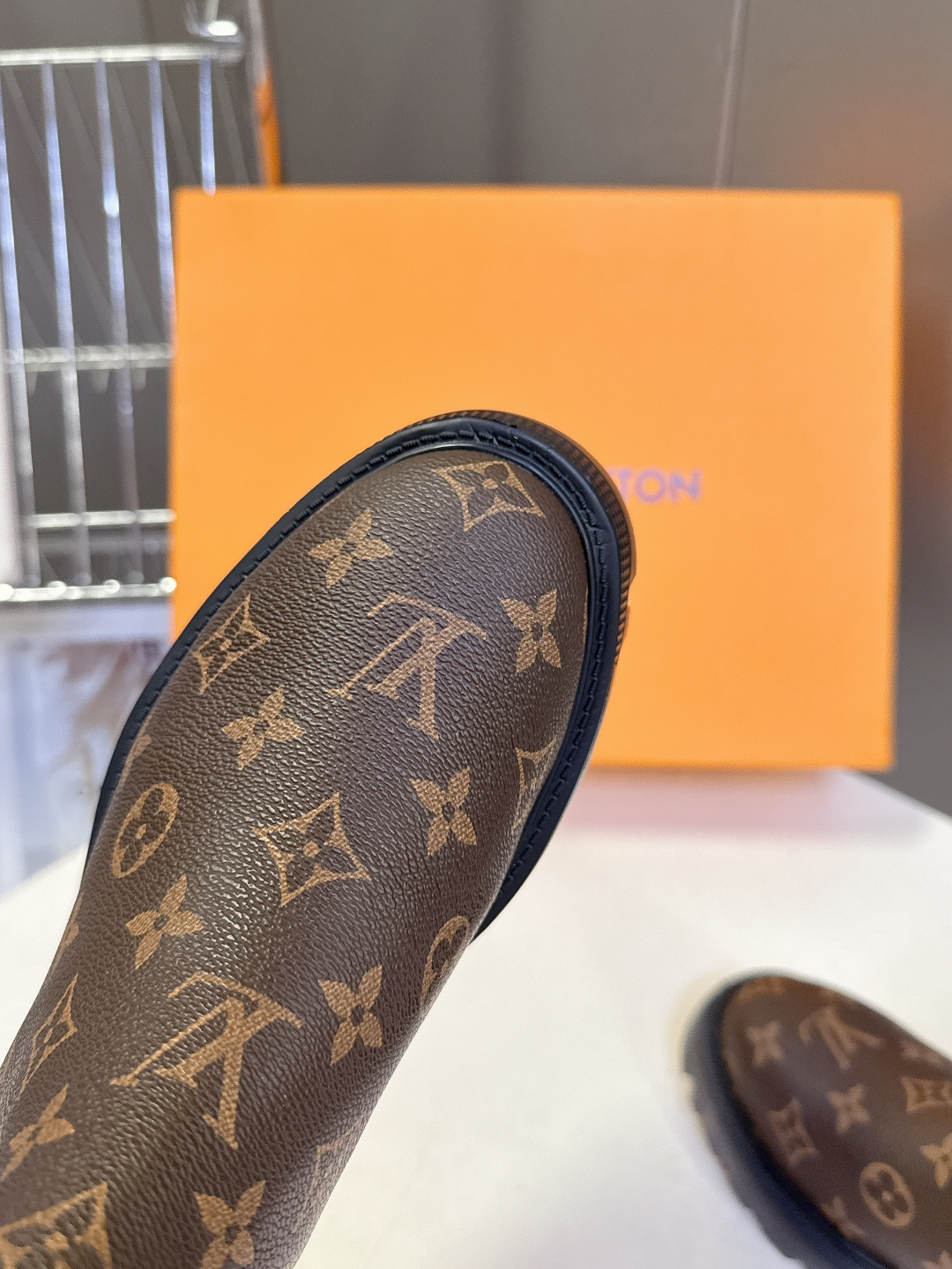 Louis Vuitton Monogram Canvas Chelsea Ankle Boots with Lug Sole
