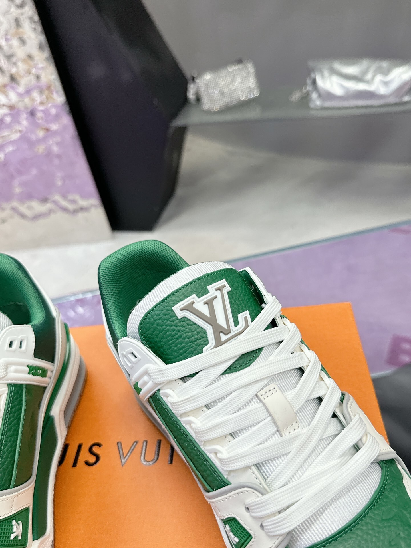 Louis Vuitton LV Trainer Sneaker - Green and White Edition