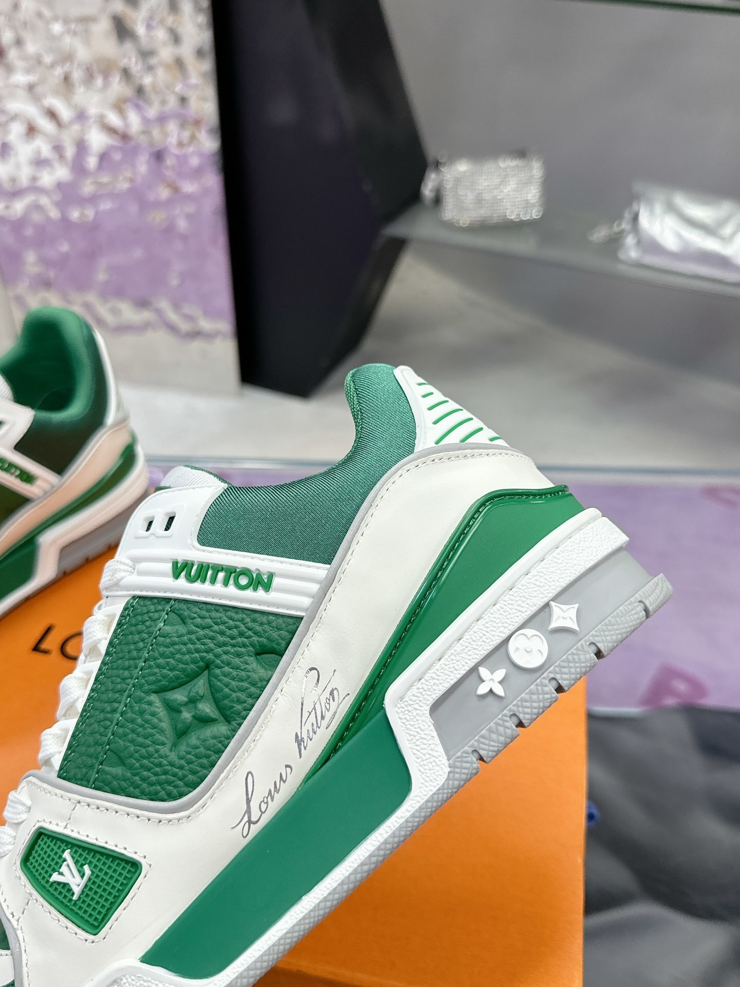 Louis Vuitton LV Trainer Sneaker - Green and White Edition