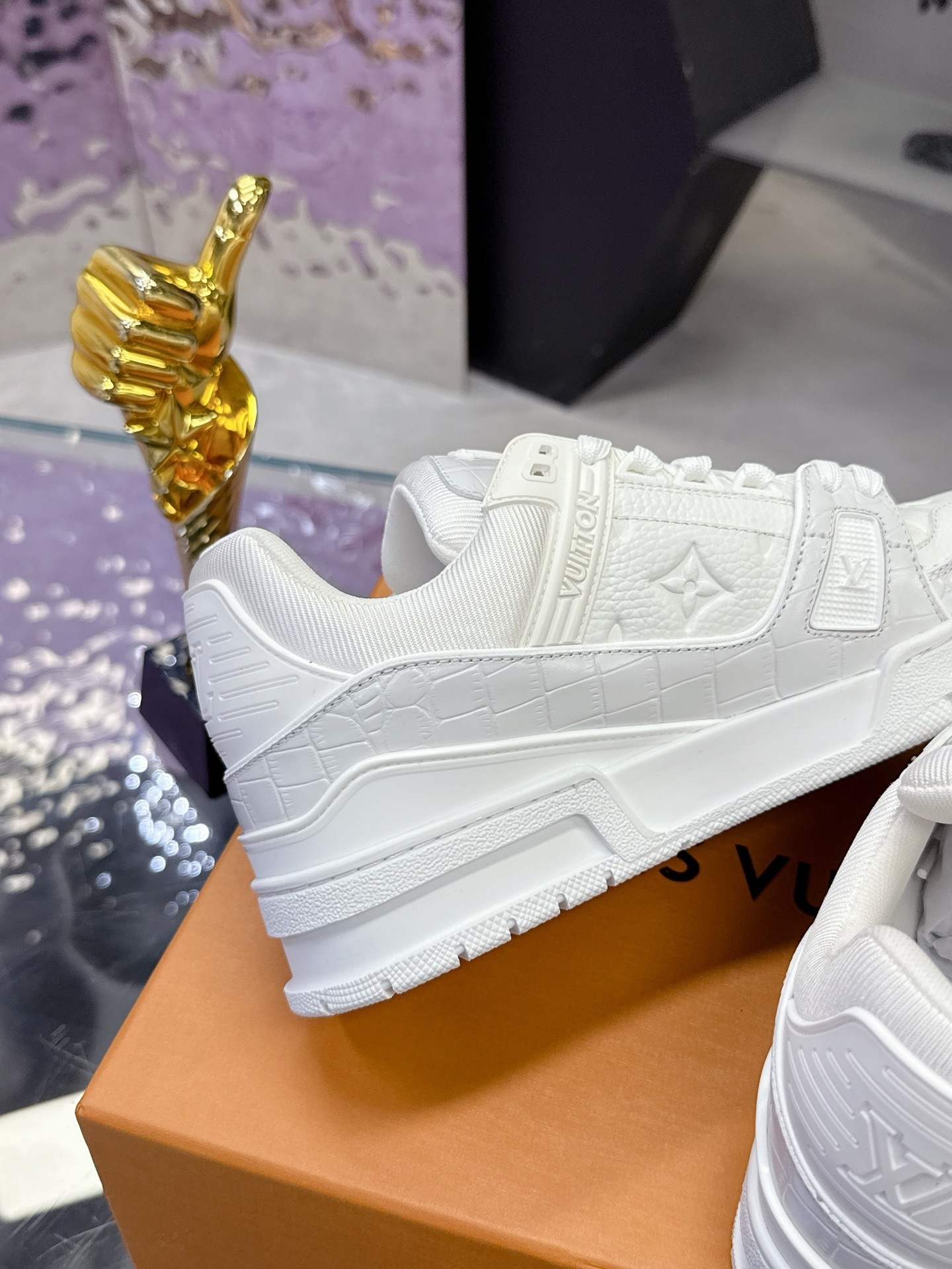 Louis Vuitton LV Trainer Sneaker - Triple White Monogram Leather
