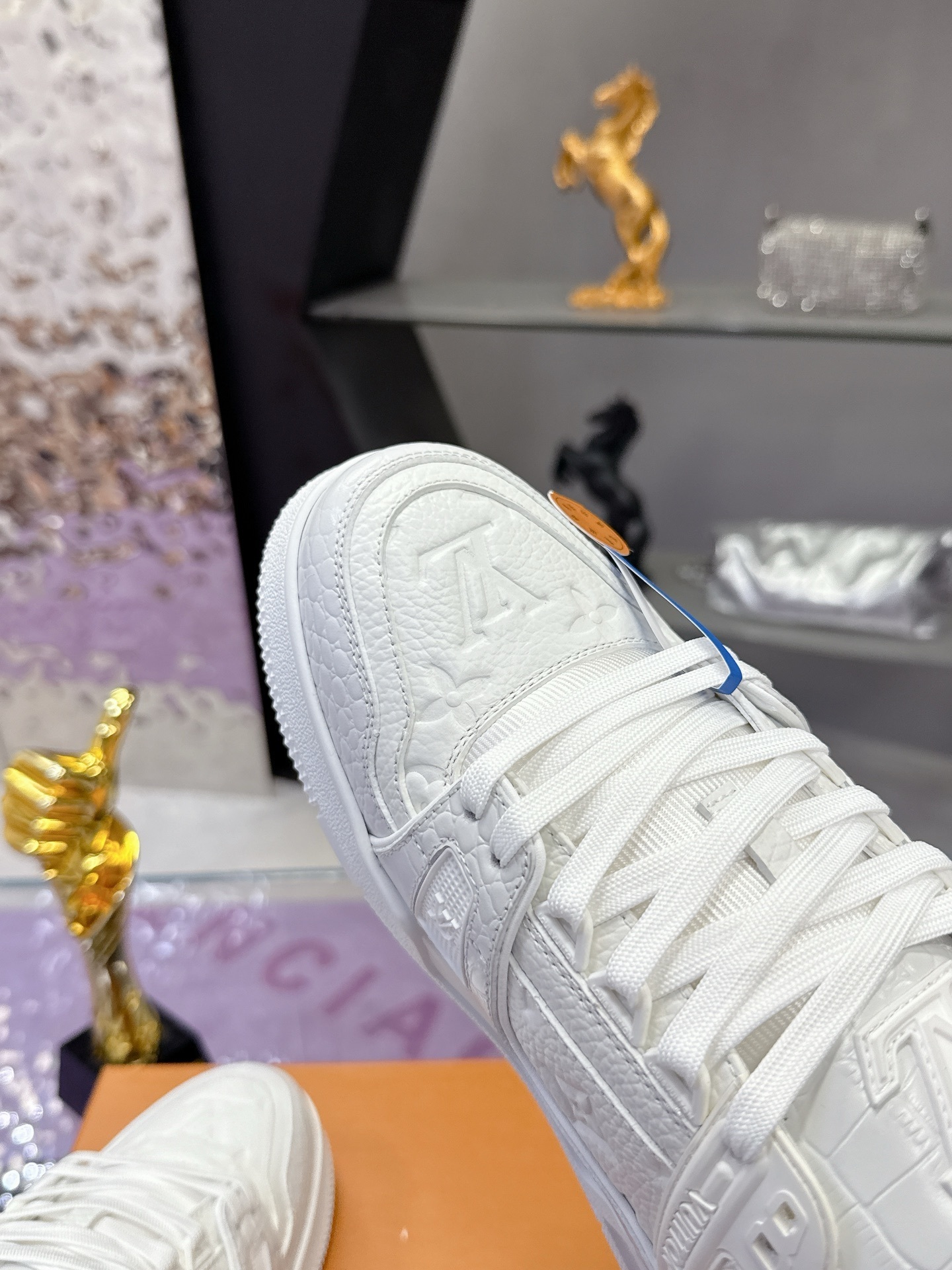 Louis Vuitton LV Trainer Sneaker - Triple White Monogram Leather