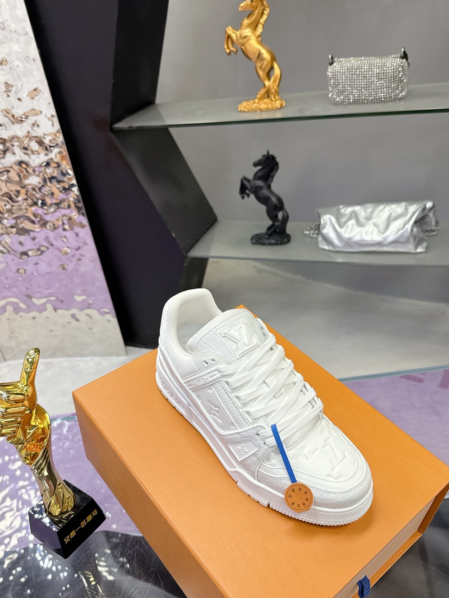 Louis Vuitton LV Trainer Sneaker - Triple White Monogram Leather