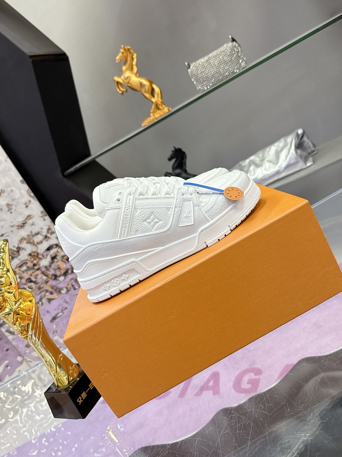 Louis Vuitton LV Trainer Sneaker - Triple White Monogram Leather