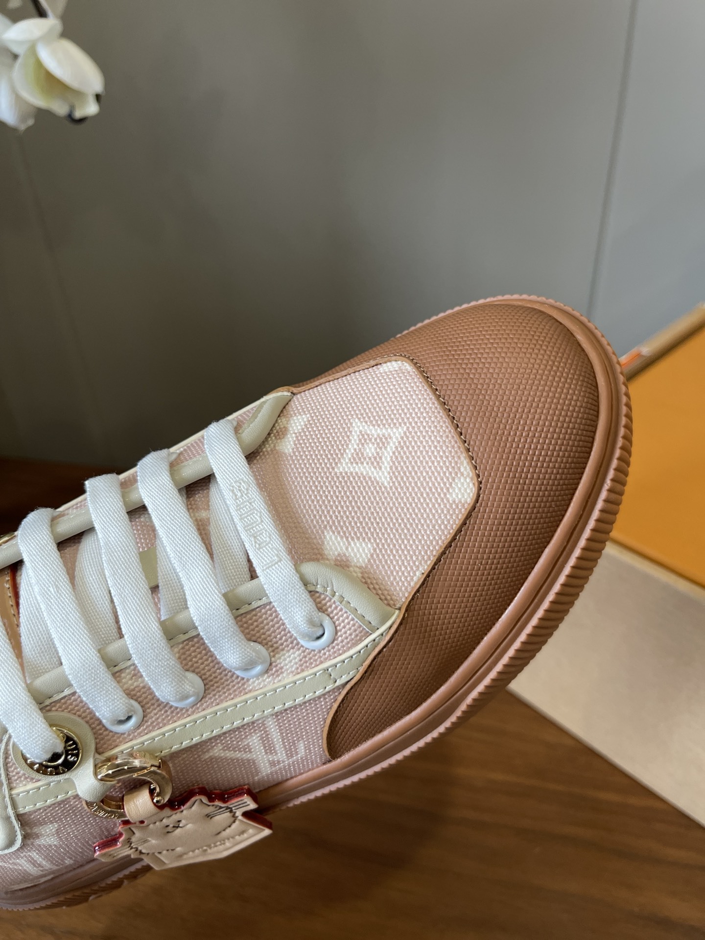 Louis Vuitton Pink Monogram Canvas Sneakers - Women's Luxury Shoes
