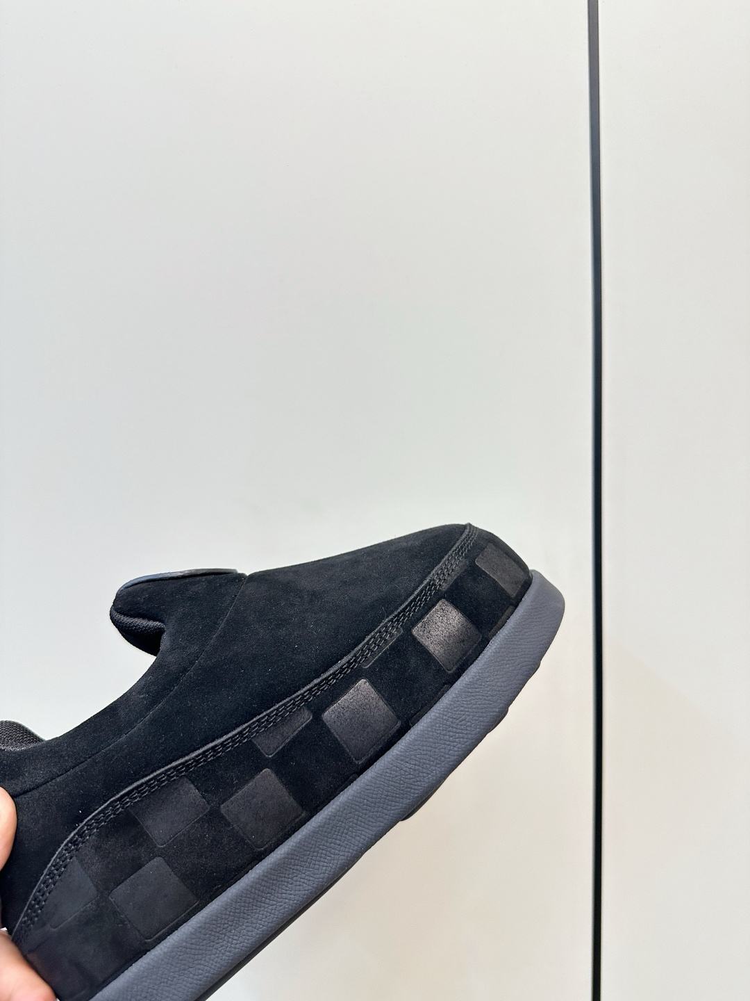 Louis Vuitton Black Suede Slip-On Loafers - Luxury Designer Shoes