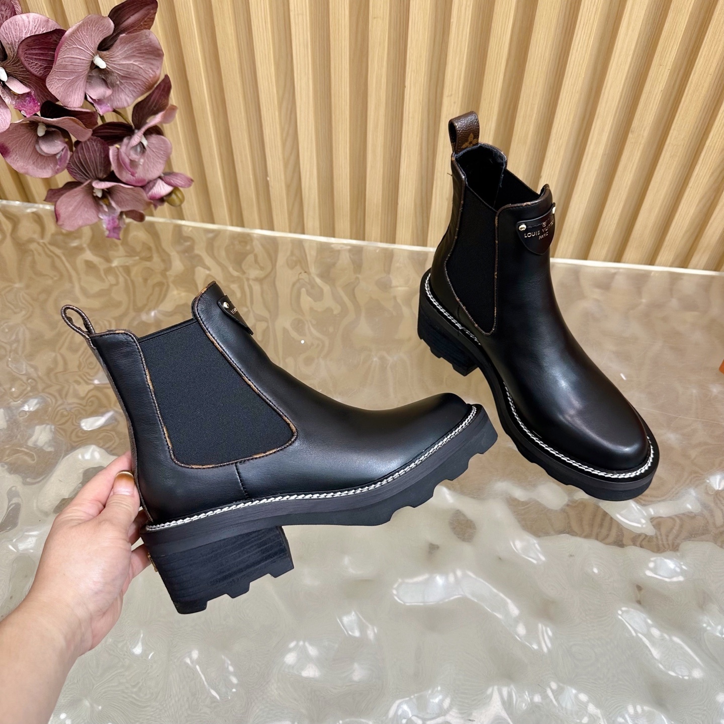 Louis Vuitton Territory Chelsea Boots - Black Calf Leather