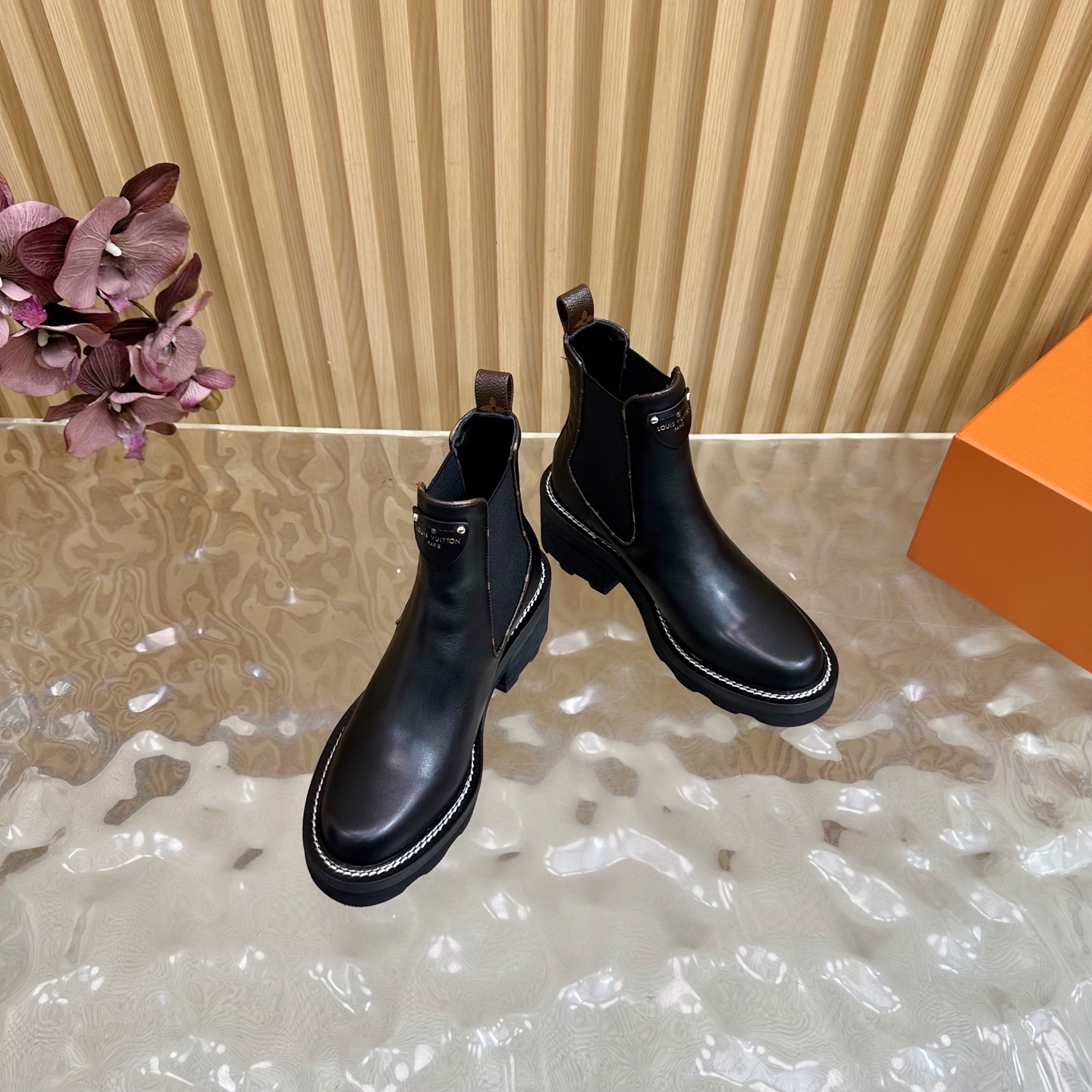 Louis Vuitton Territory Chelsea Boots - Black Calf Leather