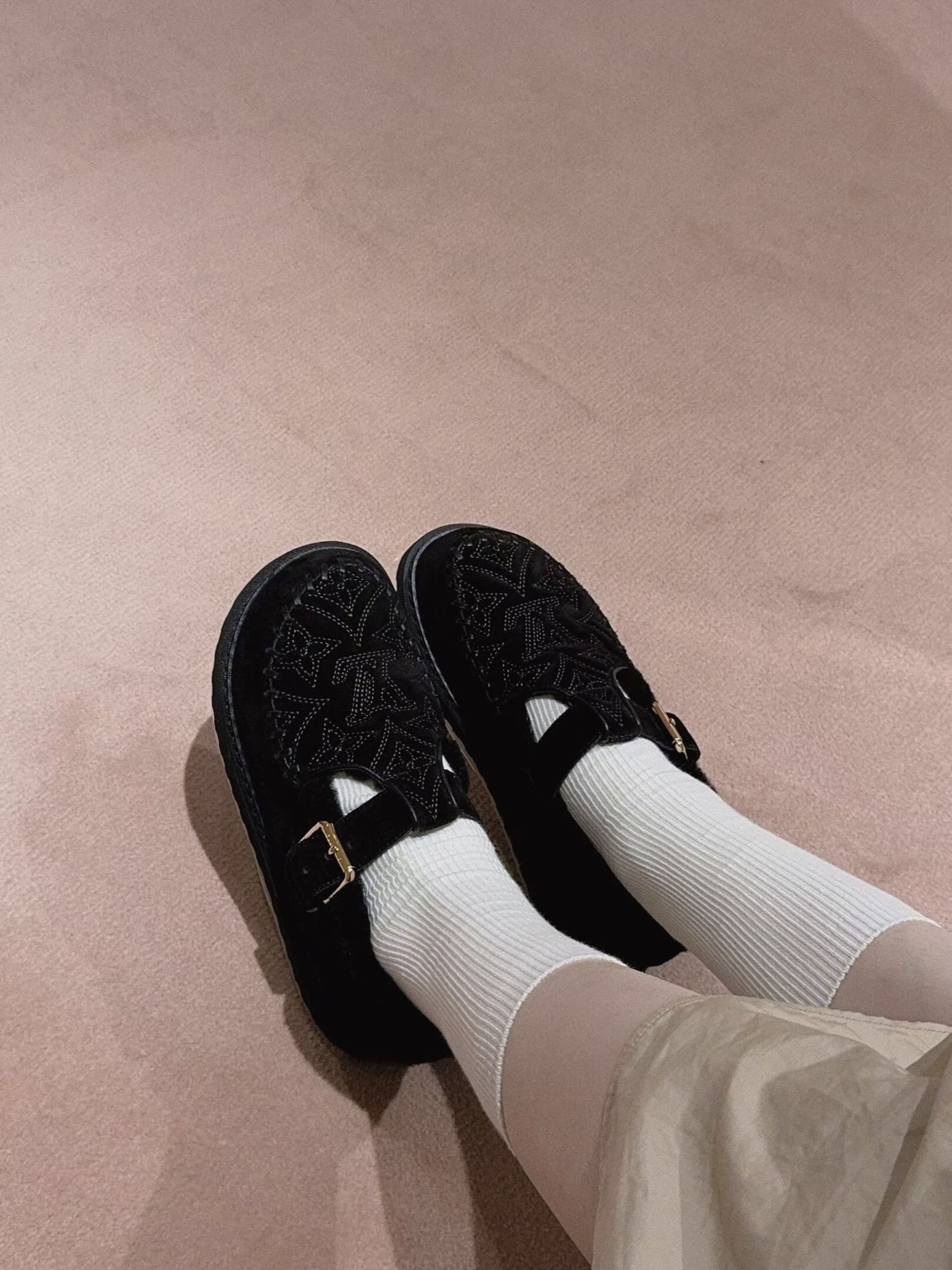 LV Monogram Suede Shearling Mules - Luxury Comfort Slippers